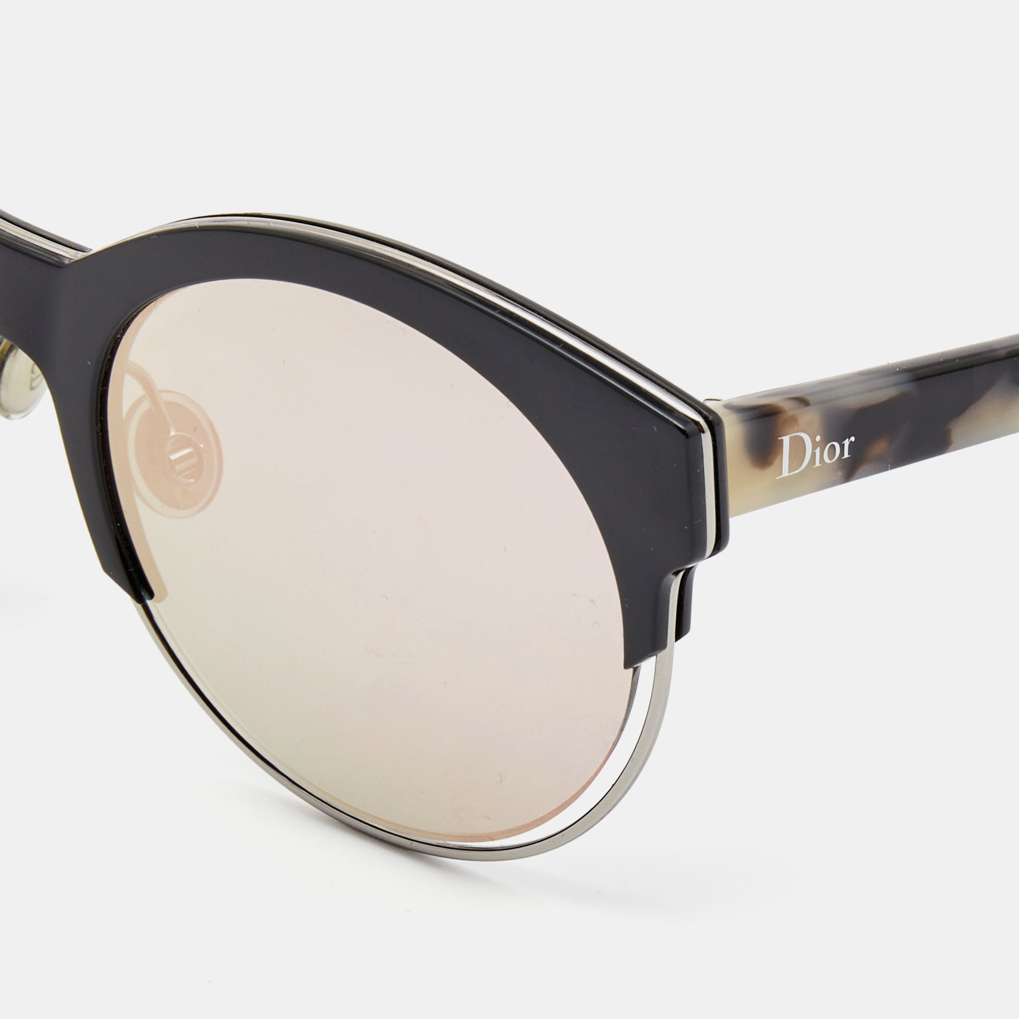 Dior Black/Beige Diorsideral1 Round Sunglasses