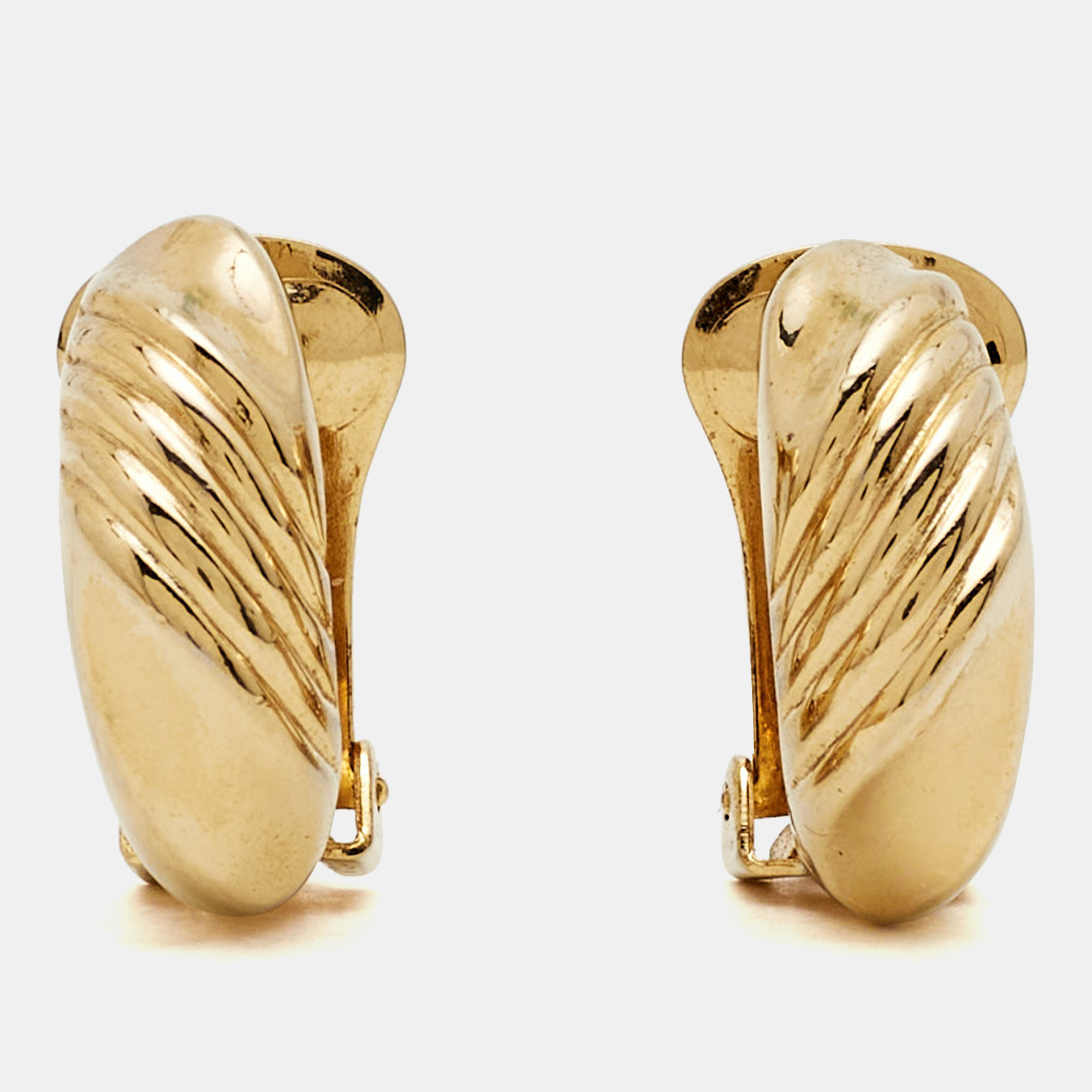 Dior Gold Tone Earrings