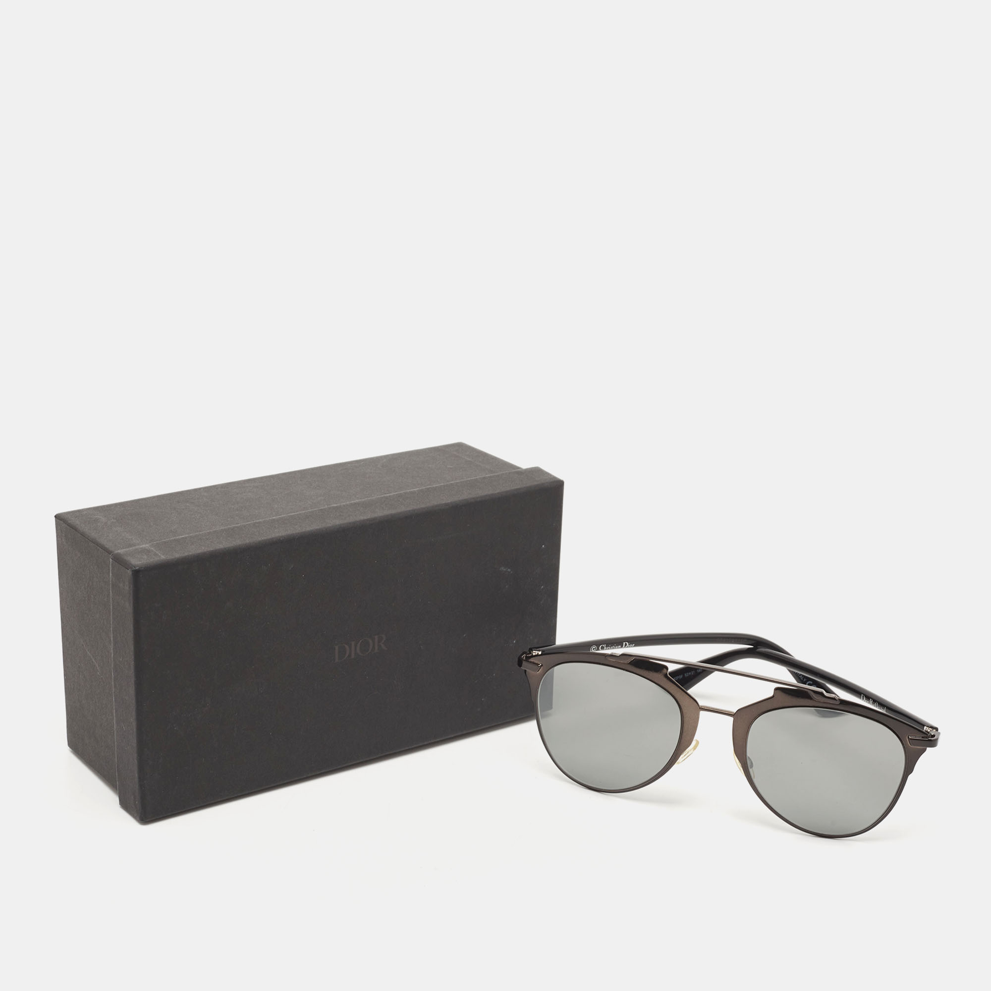 Dior Black Reflected Cat Eye Sunglasses