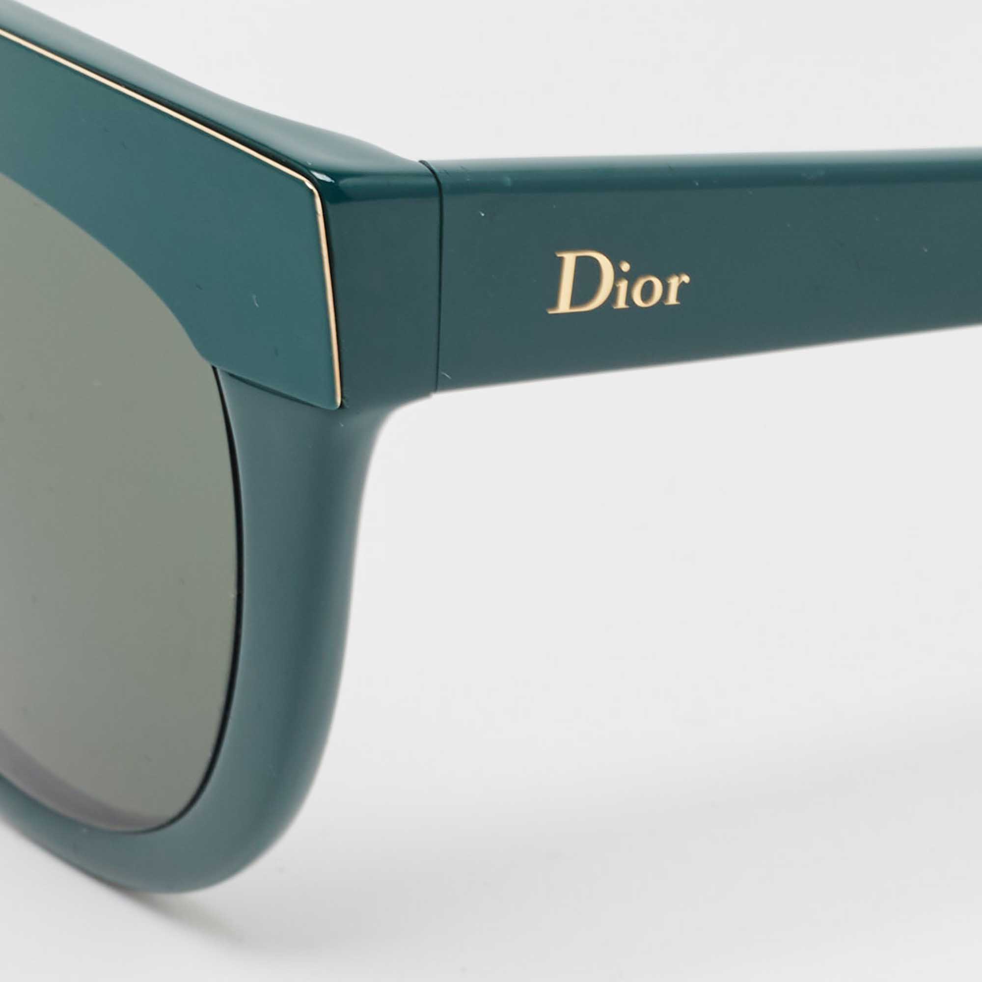 Dior Green Soft1 Cat Eye Sunglasses
