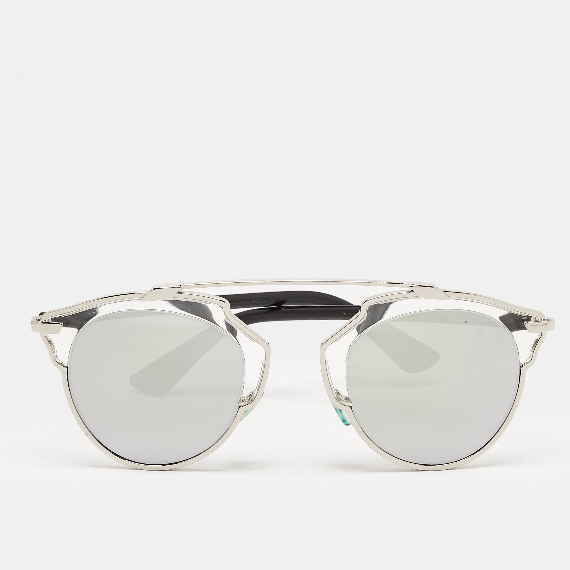 Dior Silver Mirrored APPDC So Real Round Sunglasses