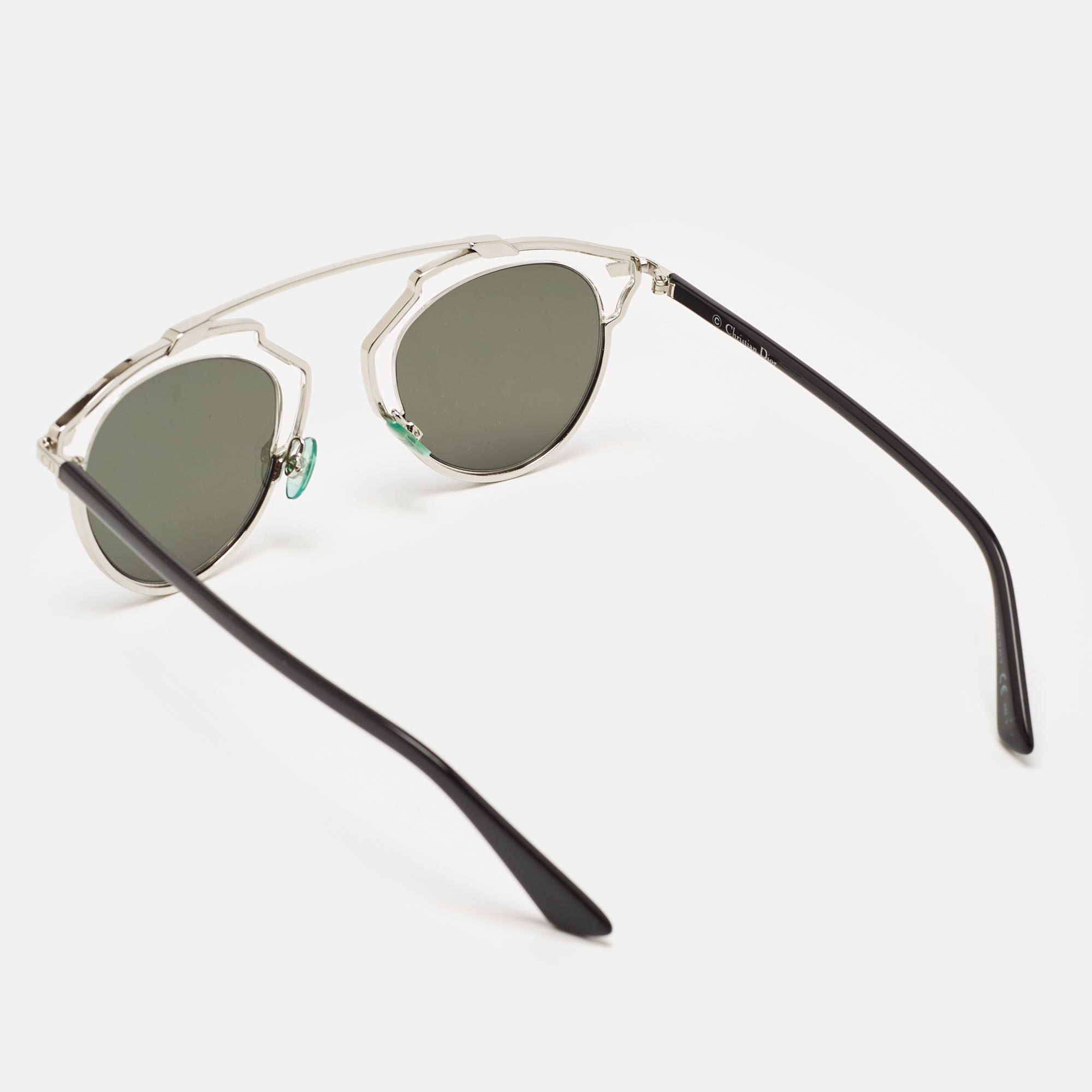 Dior Silver Mirrored APPDC So Real Round Sunglasses