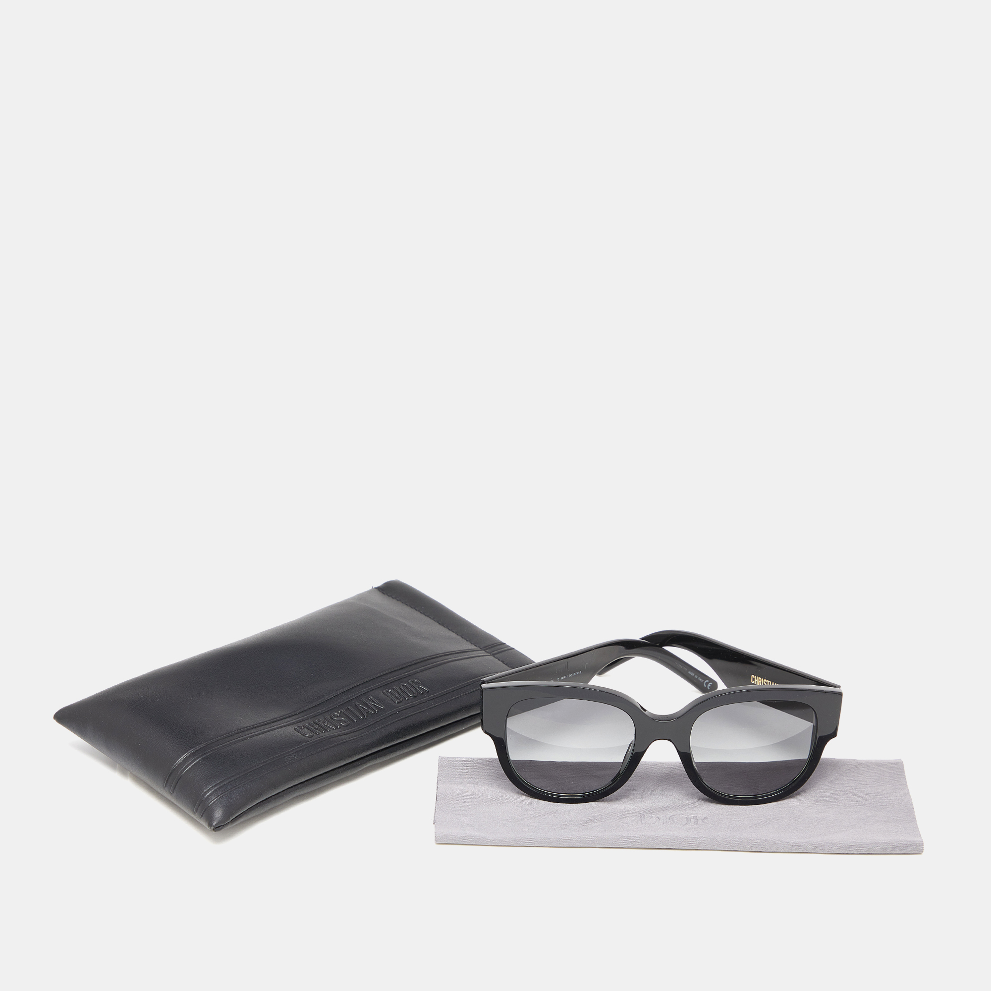Christian Dior Black Gradient/Black Acetate Wildior BU 10A1 Wayfarer Sunglasses