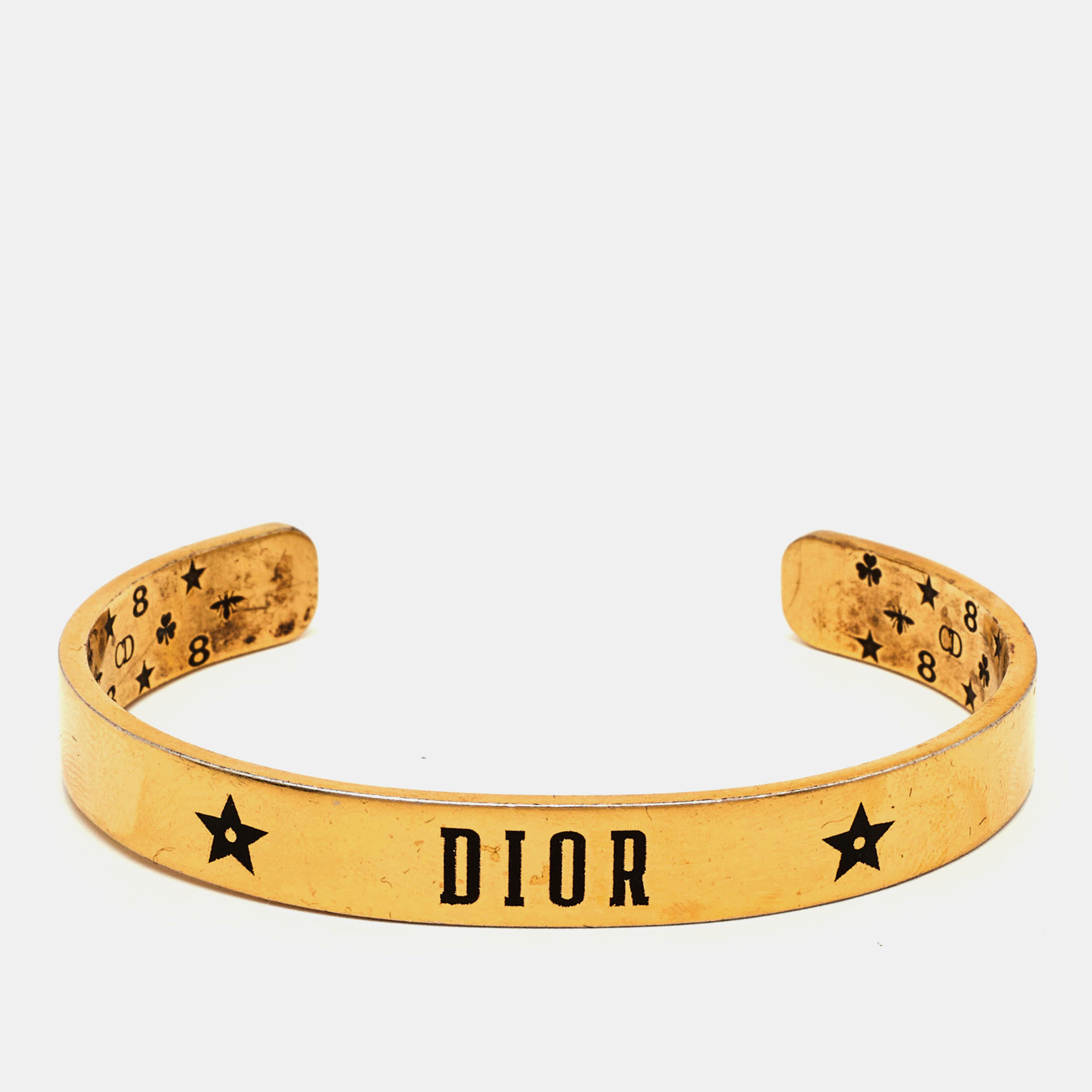 Dior Jadior Revolution Enamel Gold Tone Bracelet
