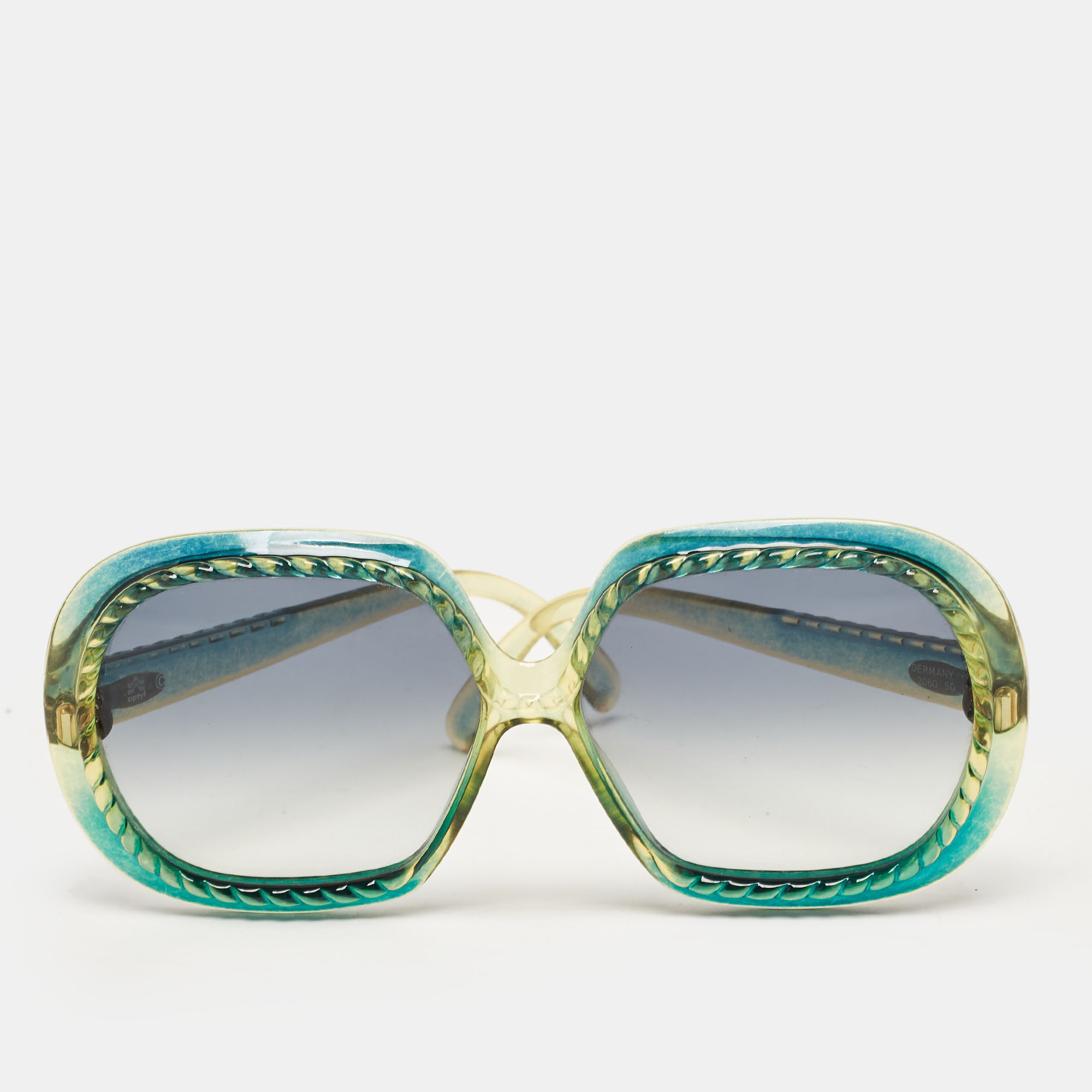Dior Green/Golden Lady Dior Stud 086QT Sunglasses