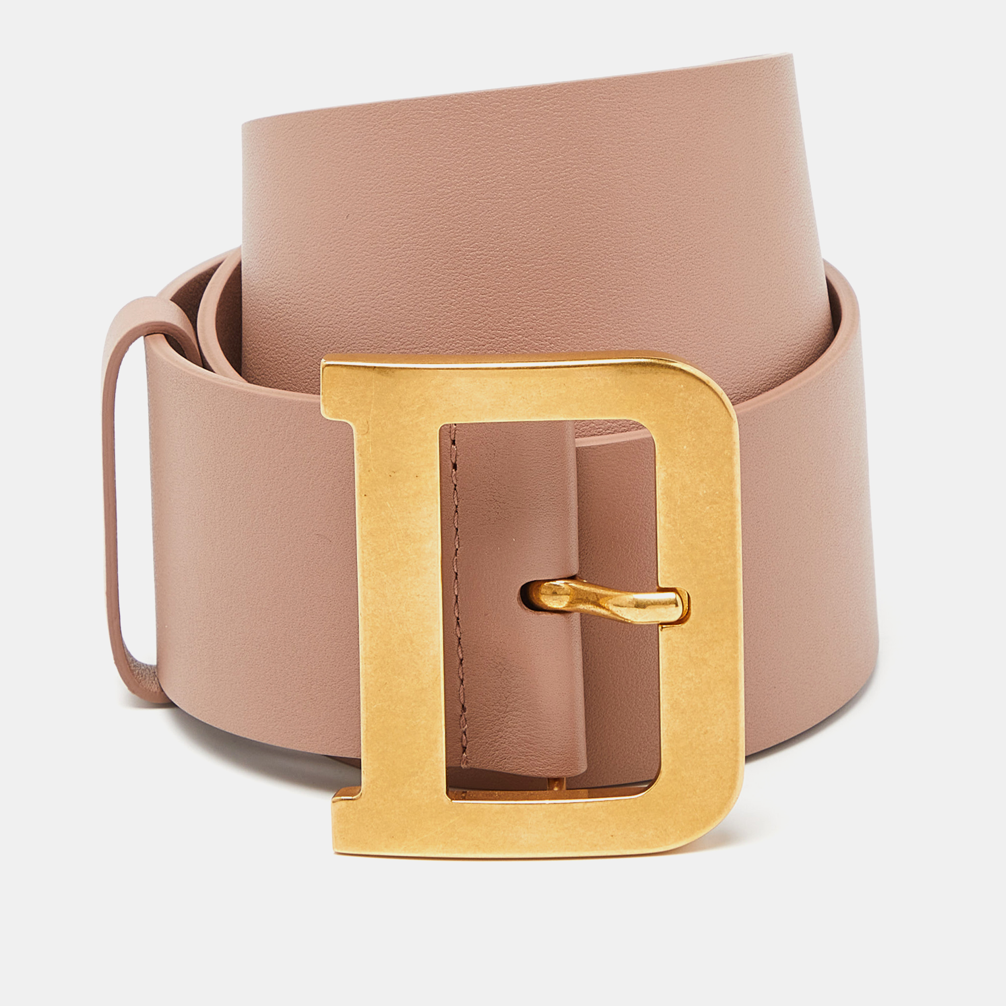 Dior Pink Leather Wide Waist Belt 85CM