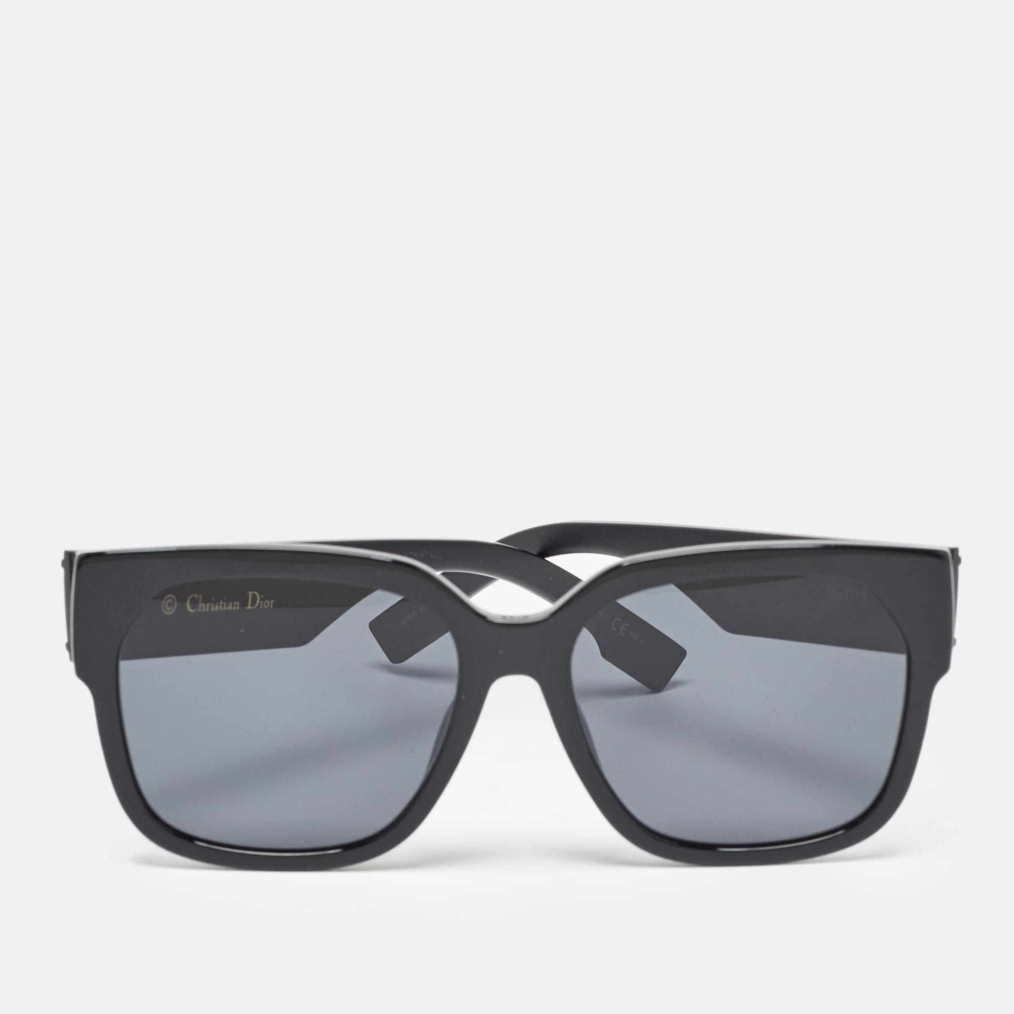 Dior black 8072k square sunglasses