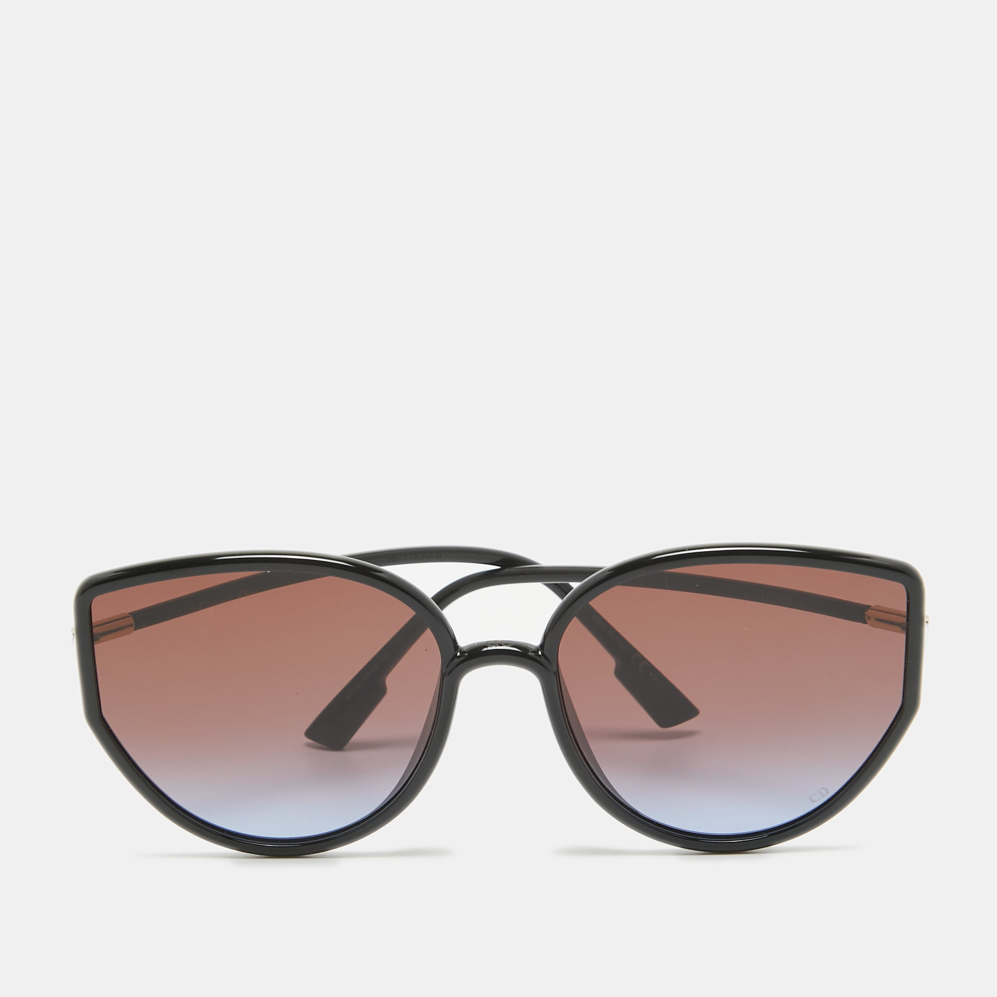 Dior black gradient diorsostellaire 4 cat eye sunglasses