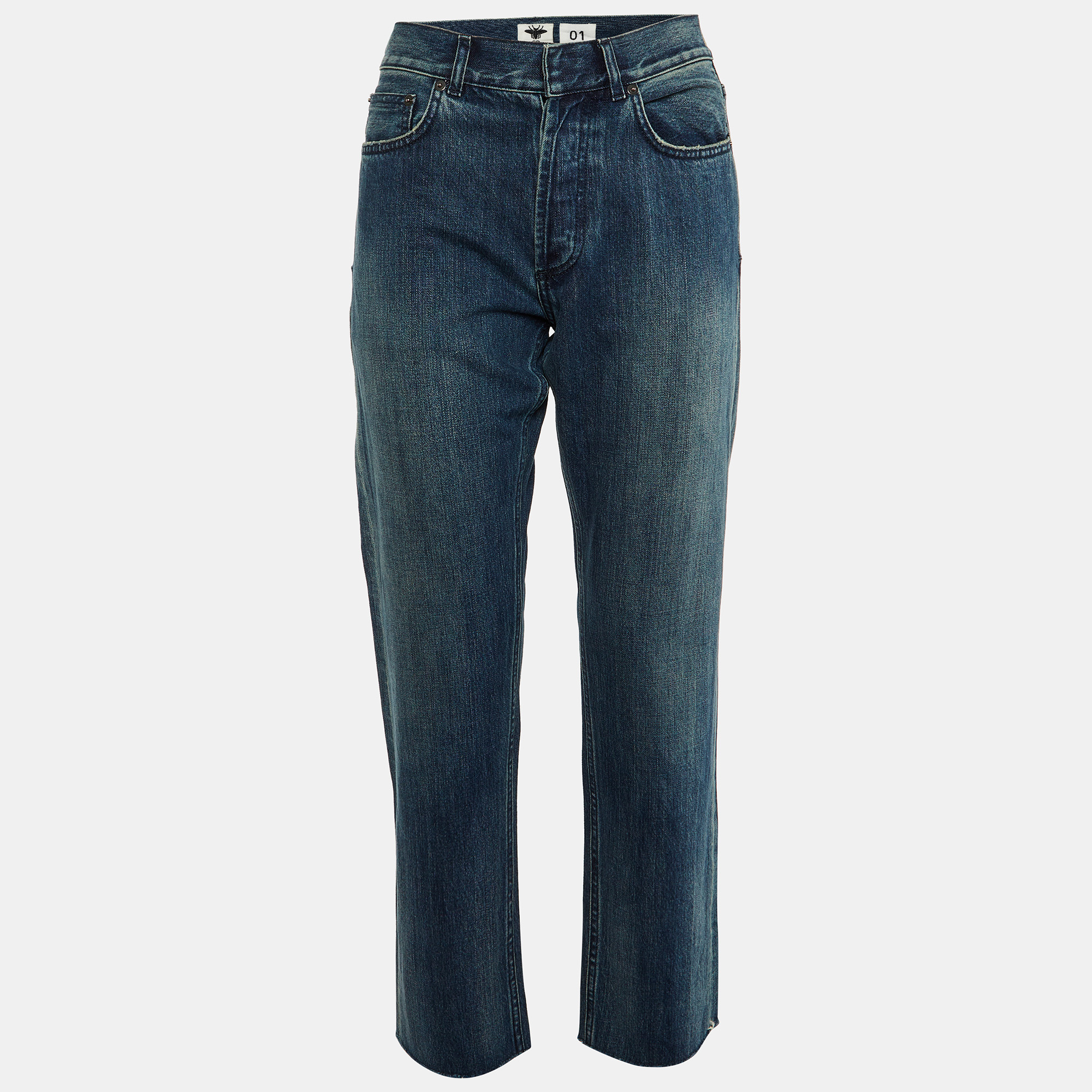 Christian Dior Navy Blue Denim Cut-Off Boyfriend Jeans S (Waist 33")
Christian Dior Navy Blue Denim Cut-Off Boyfriend Jeans S (Waist 33")