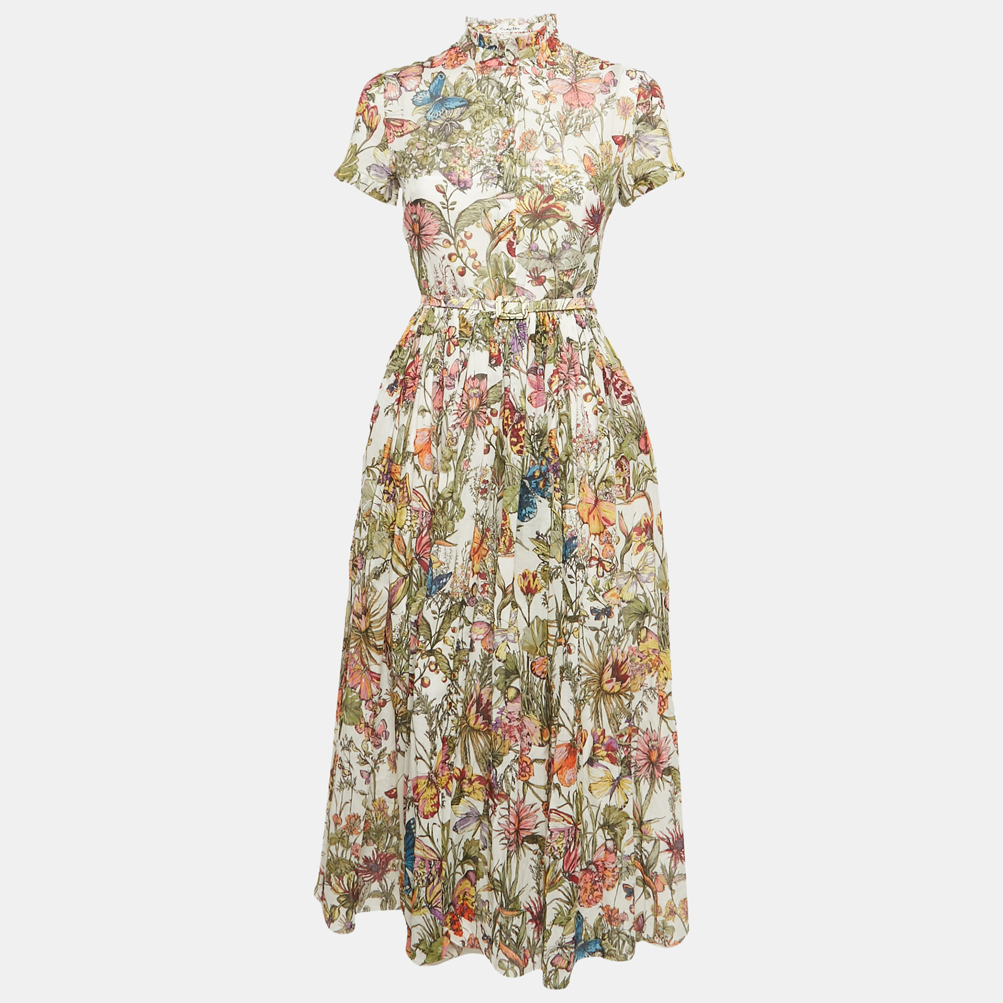 Christian Dior Green Floral Print Cotton Midi Dress S, Multicolor
Christian Dior Green Floral Print Cotton Midi Dress S, Multicolor