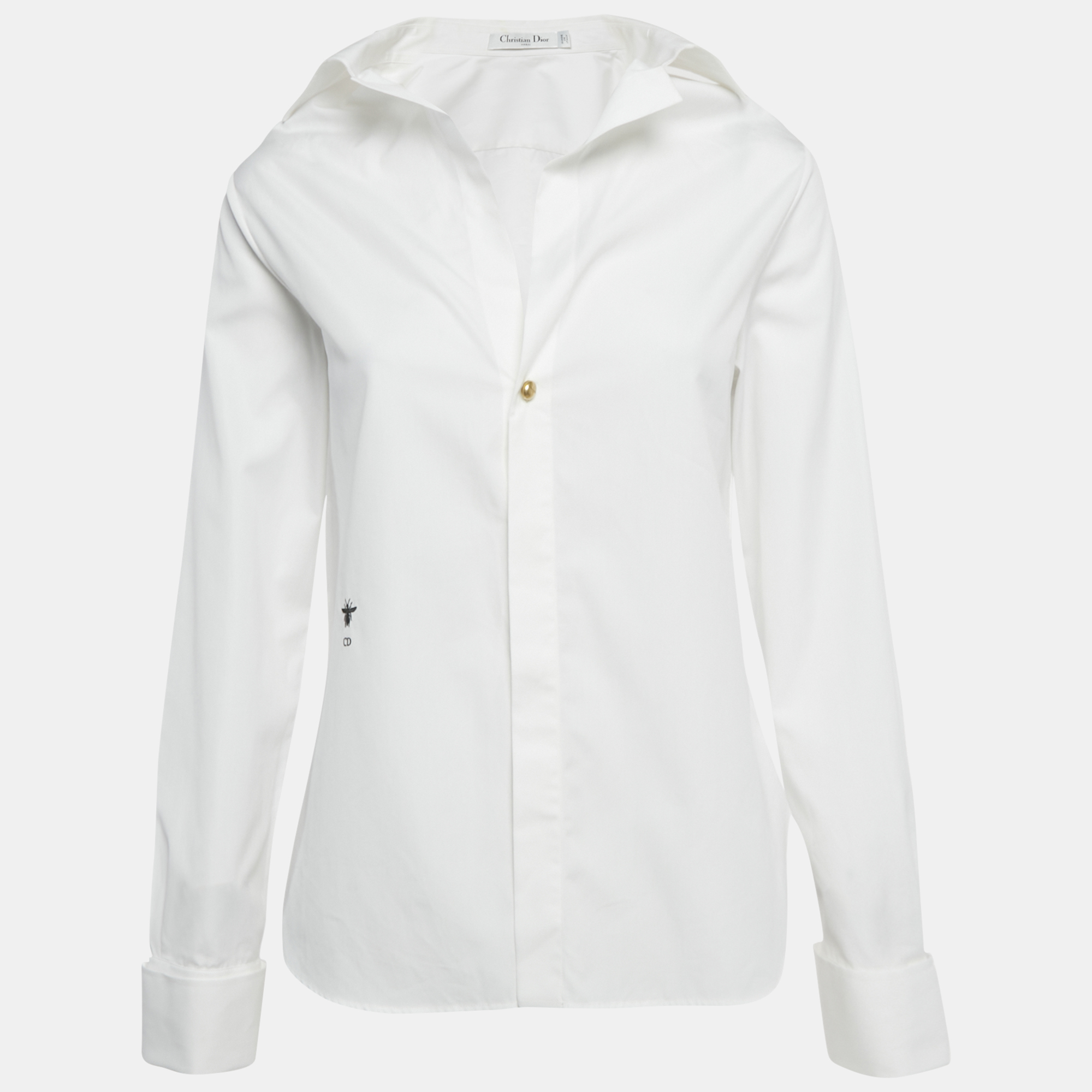 Christian Dior White Cotton Cufflinks Detail Shirt M
Christian Dior White Cotton Cufflinks Detail Shirt M