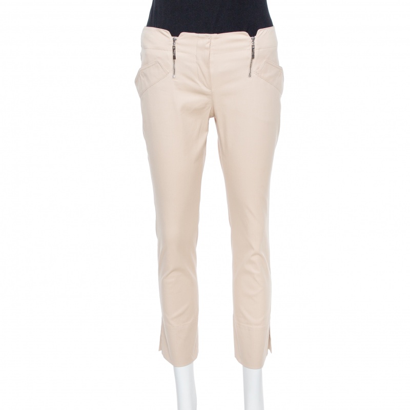 Image of Christian Dior Beige Denim Cropped Pants S
