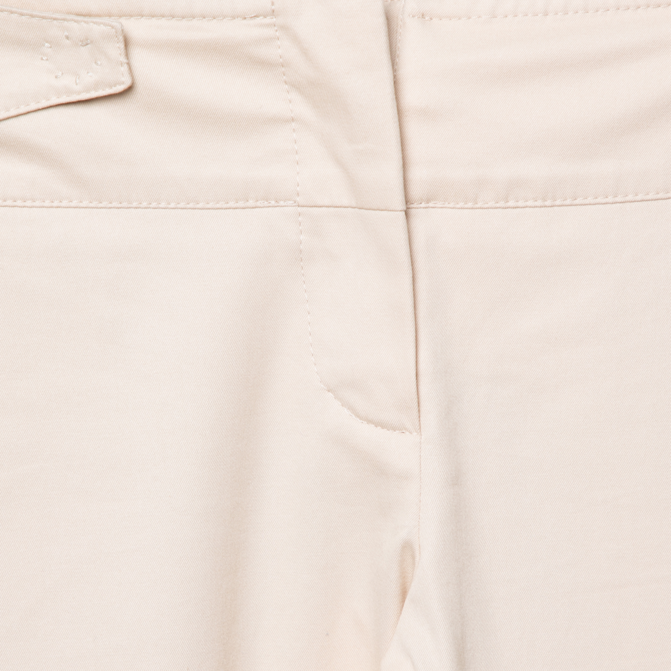 Dior Boutique Beige Cotton Cuffed Hem Pants S