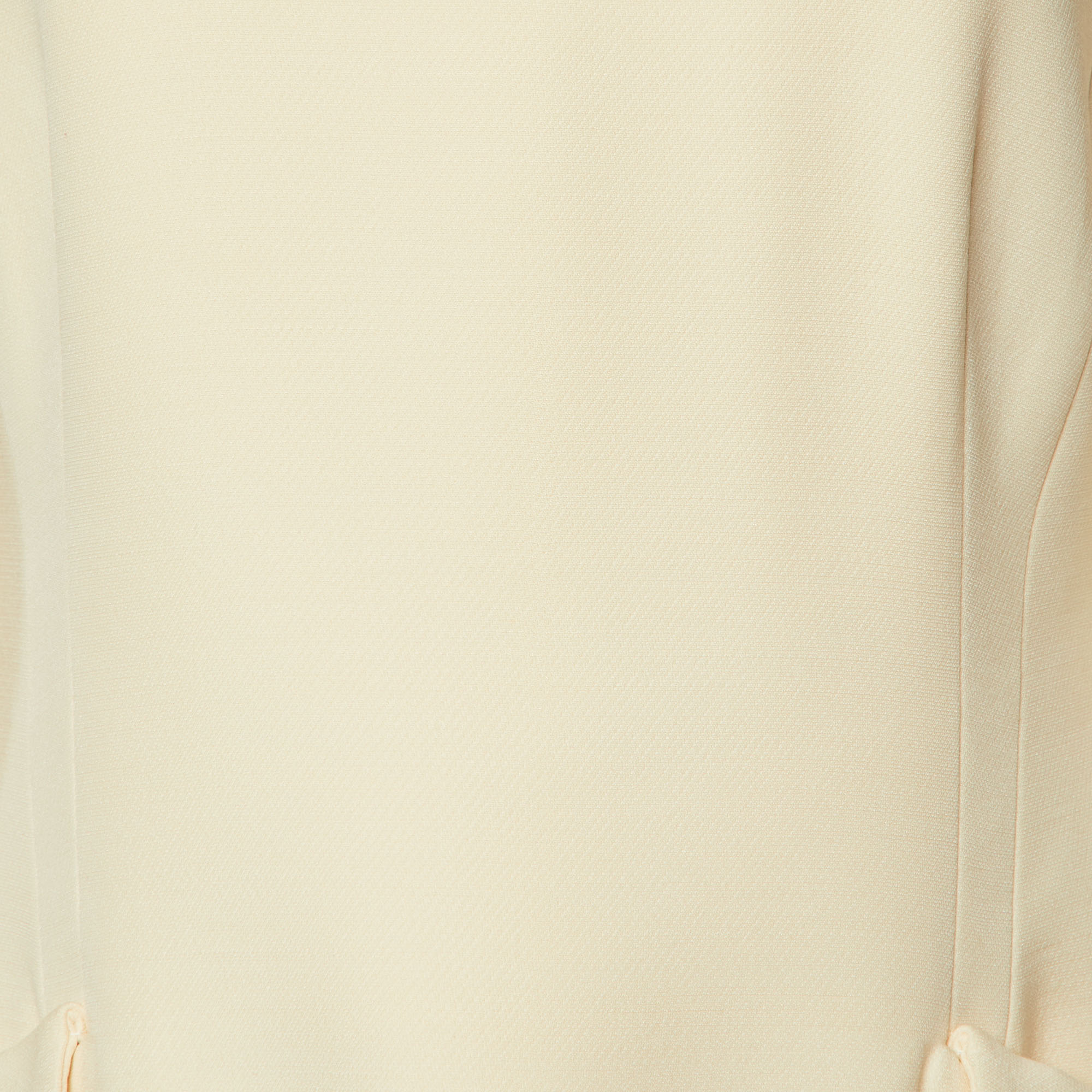 Christian Dior Cream Wool & Silk Mini Dress L