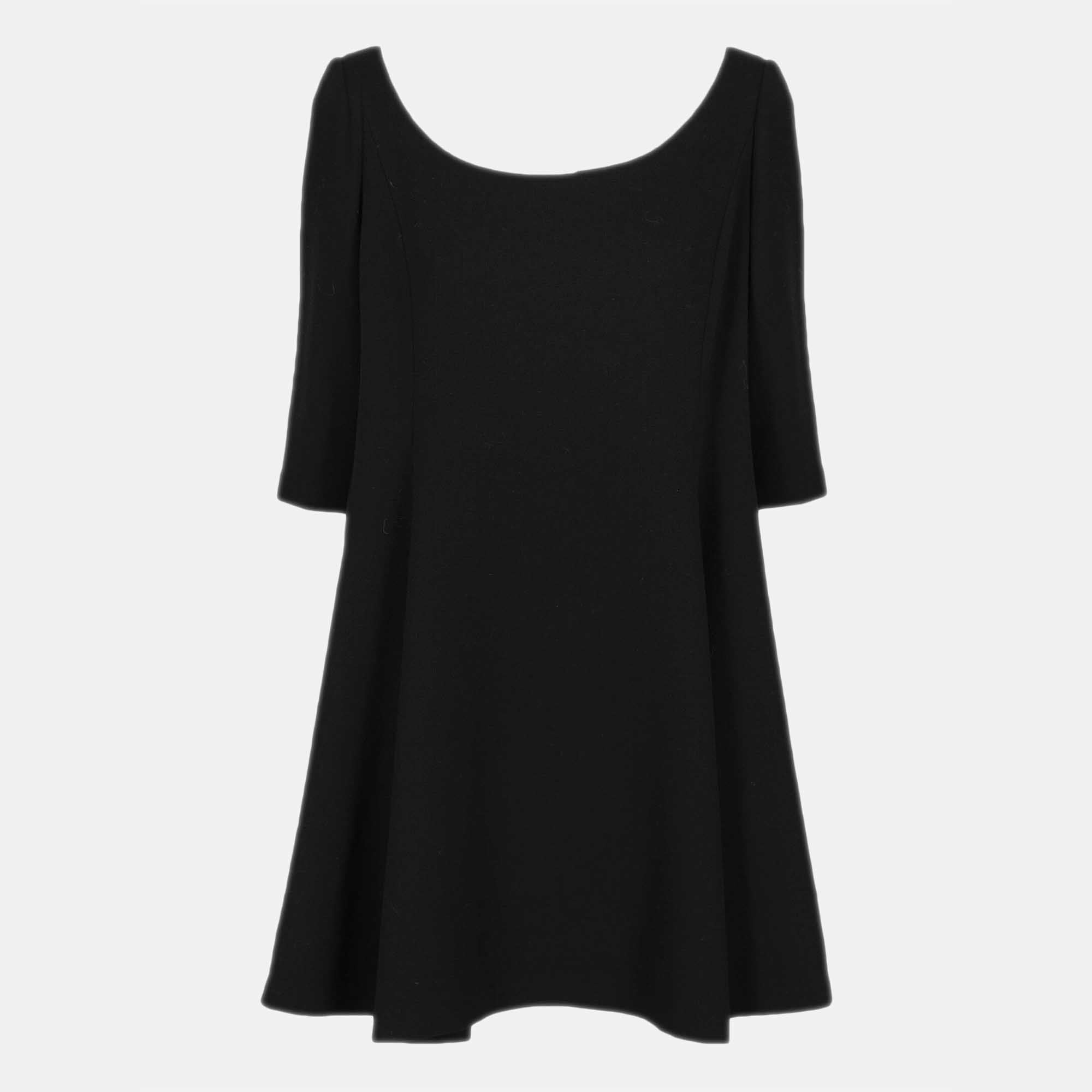 Dior  Women's Wool Mini Dress - Black - M