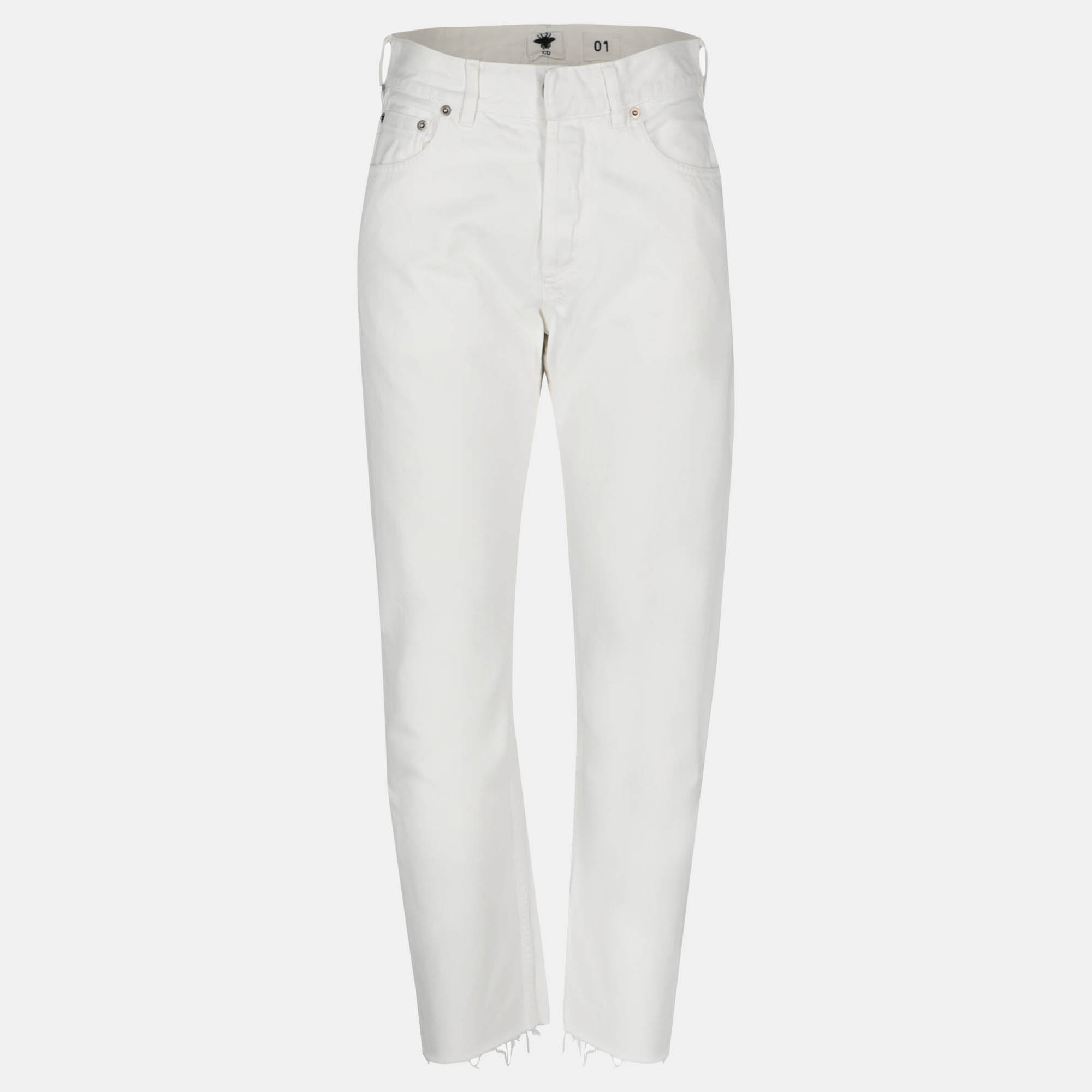 Dior  Women's Cotton Jeans - White - M
