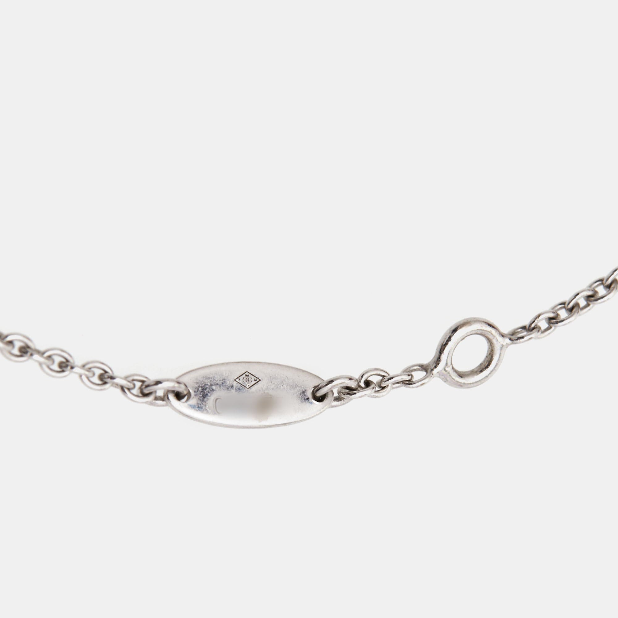 Dior Rose Des Vents Mother Of Pearl Diamond 18k White Gold Bracelet