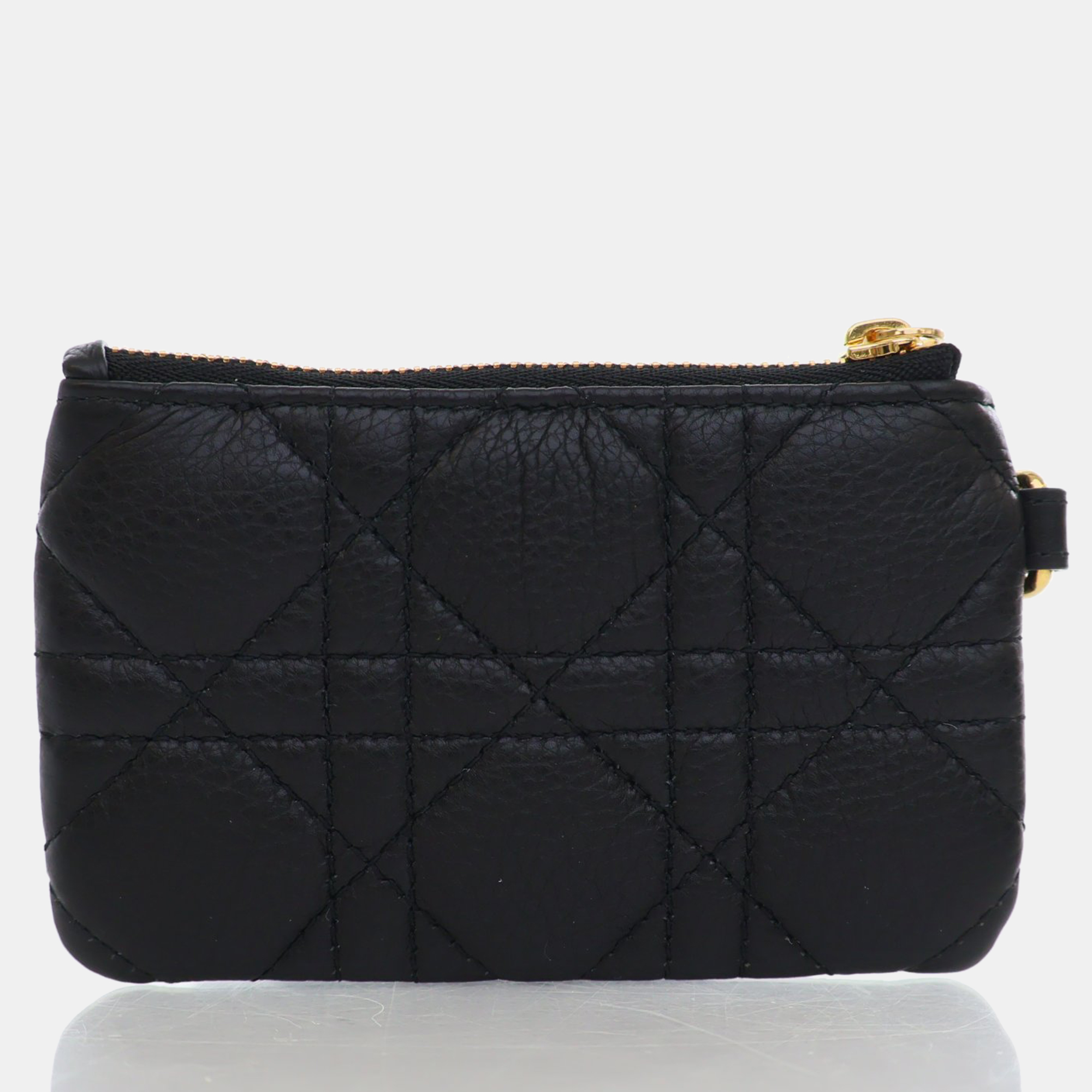 Dior Black Calfskin Cannage Caro Multifunctional Pouch