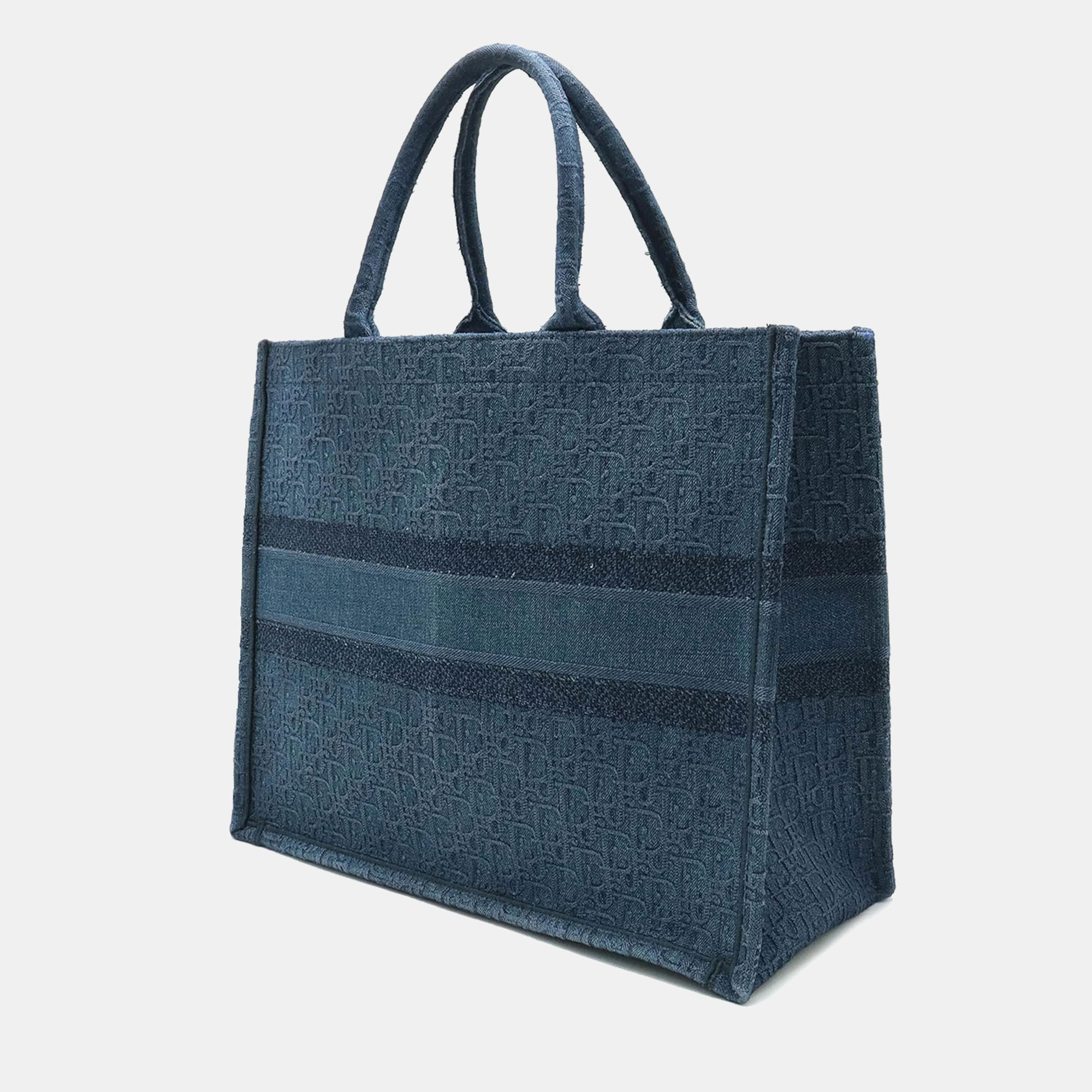 Dior Blue Canvas Large Book Tote Tote Bag