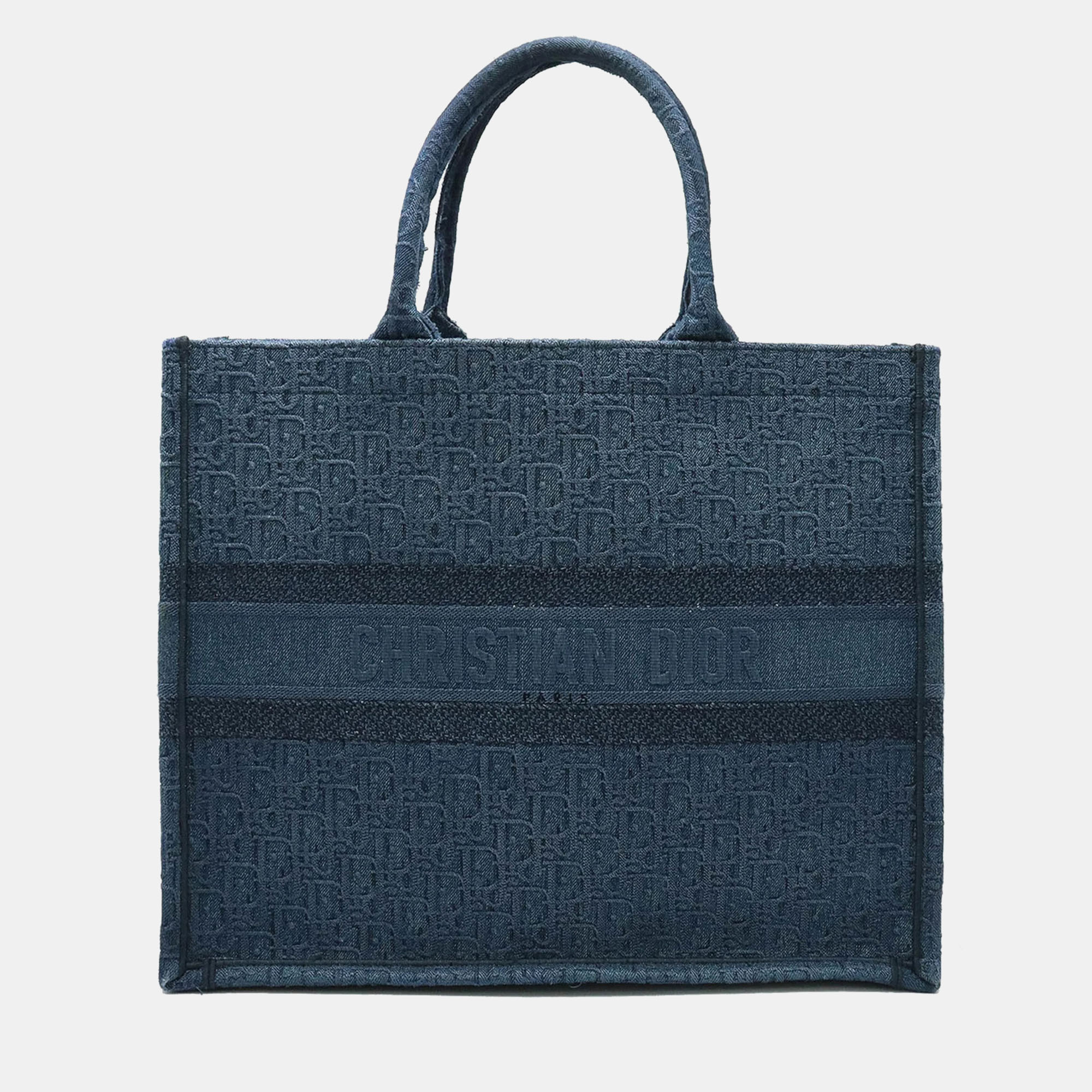 Dior Blue Canvas Large Book Tote Tote Bag