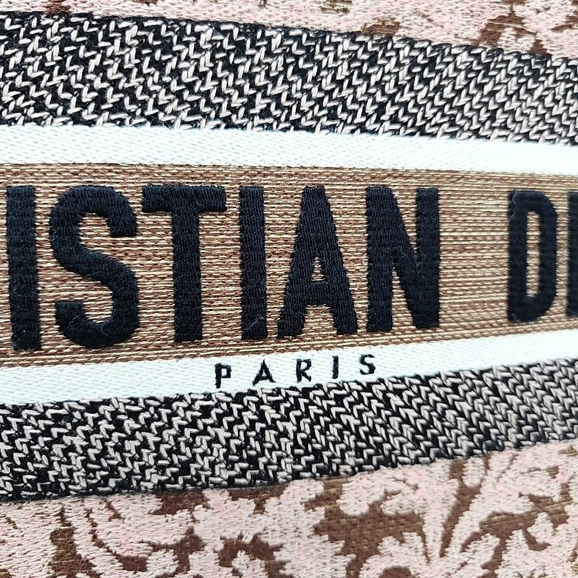 Christian Dior Brown Canvas Book Tote 36 Bag