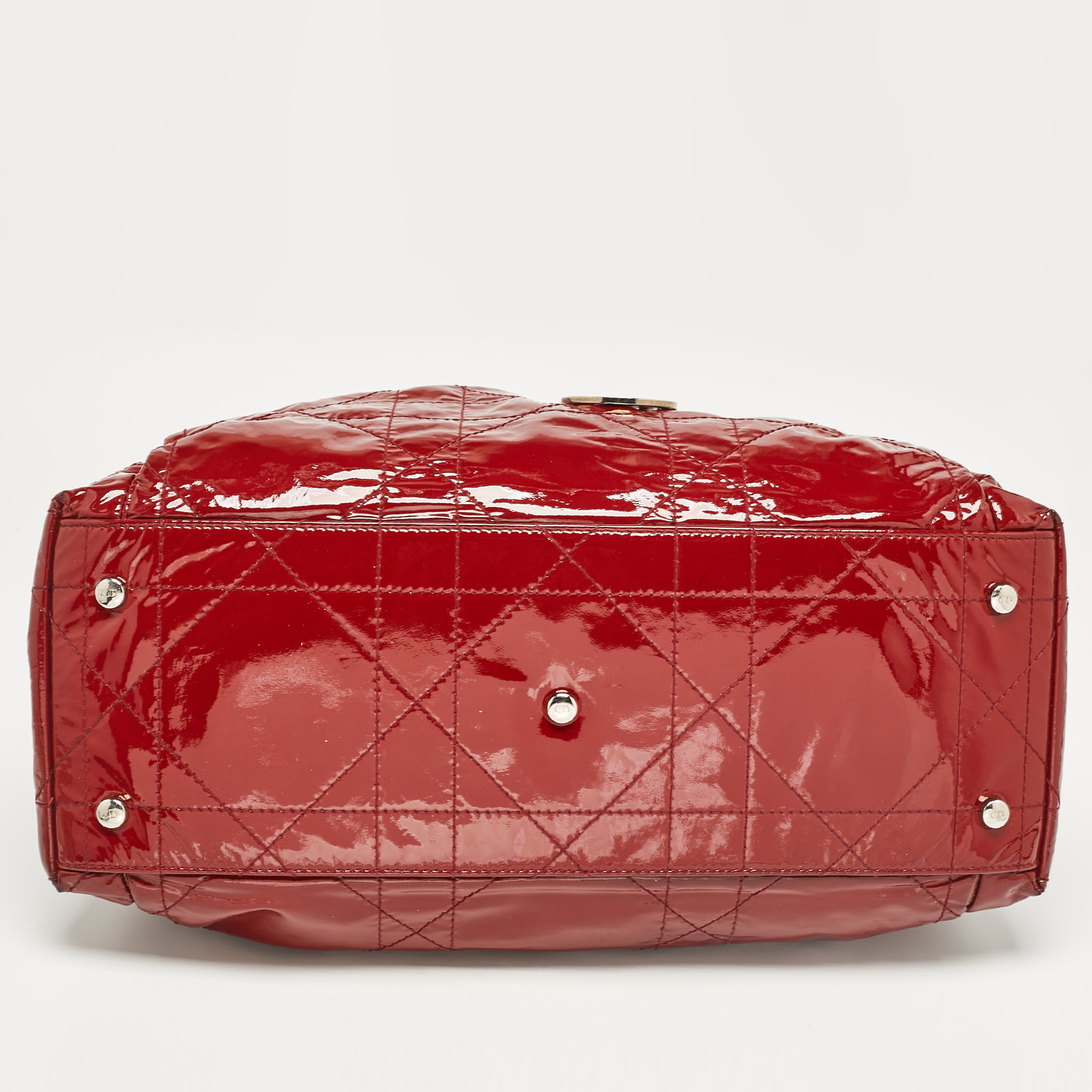 Dior Red Patent Patent Leather Le Trente Tote