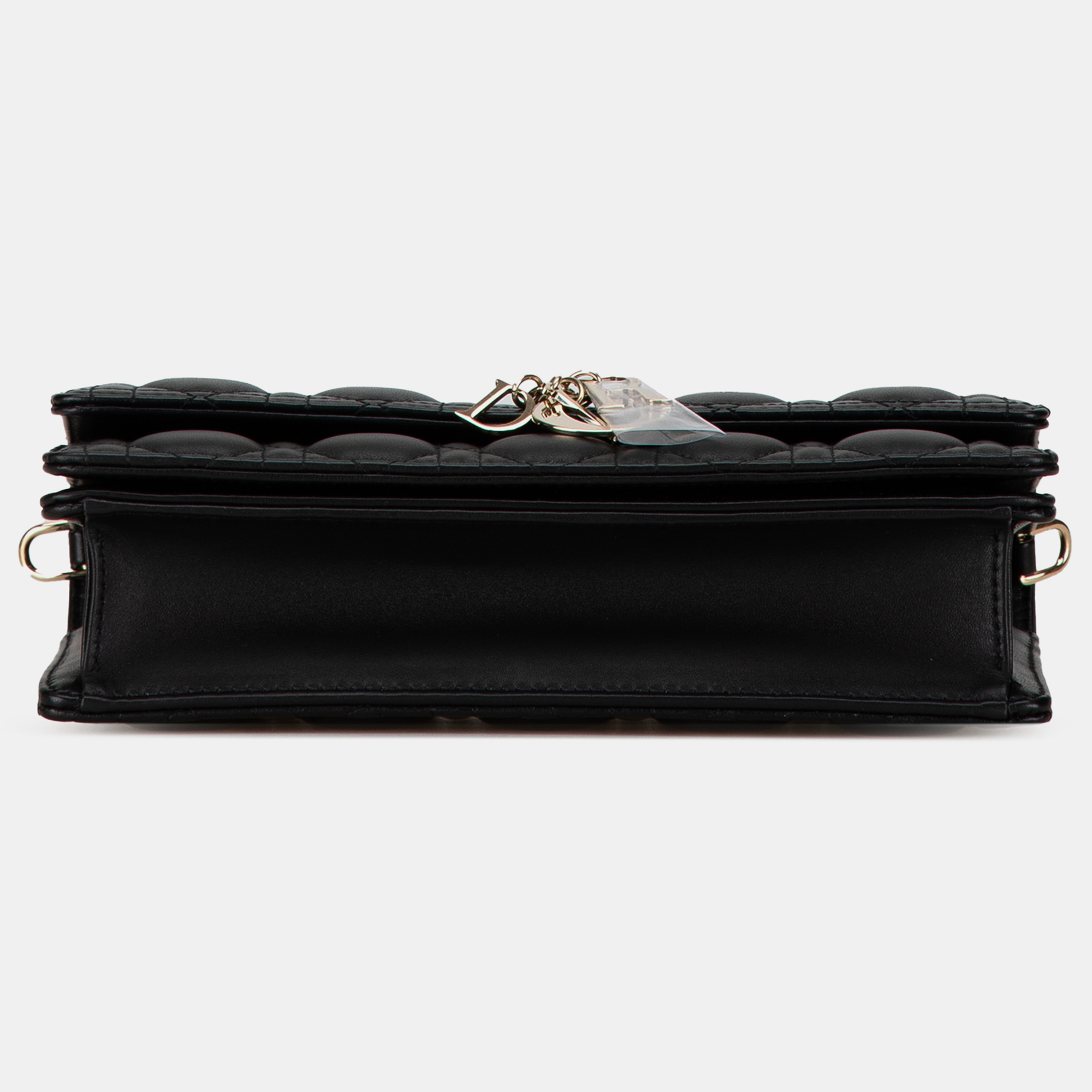 Dior Black Lambskin Cannage My Dior Top Handle Bag