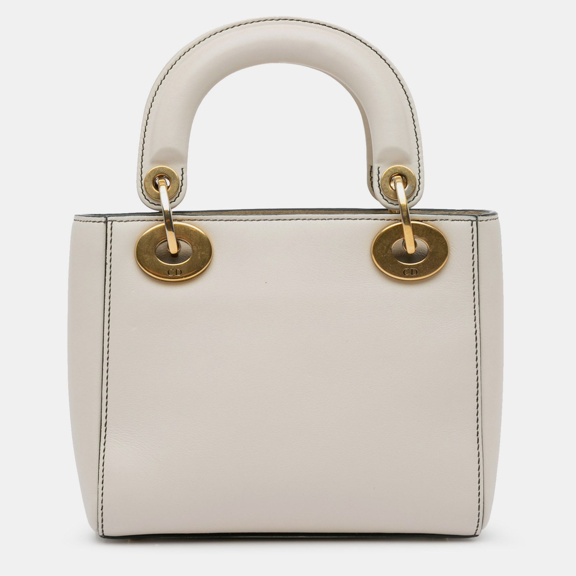 Dior White Leather Niki De Saint Phalle Mini Lady Dior Bag