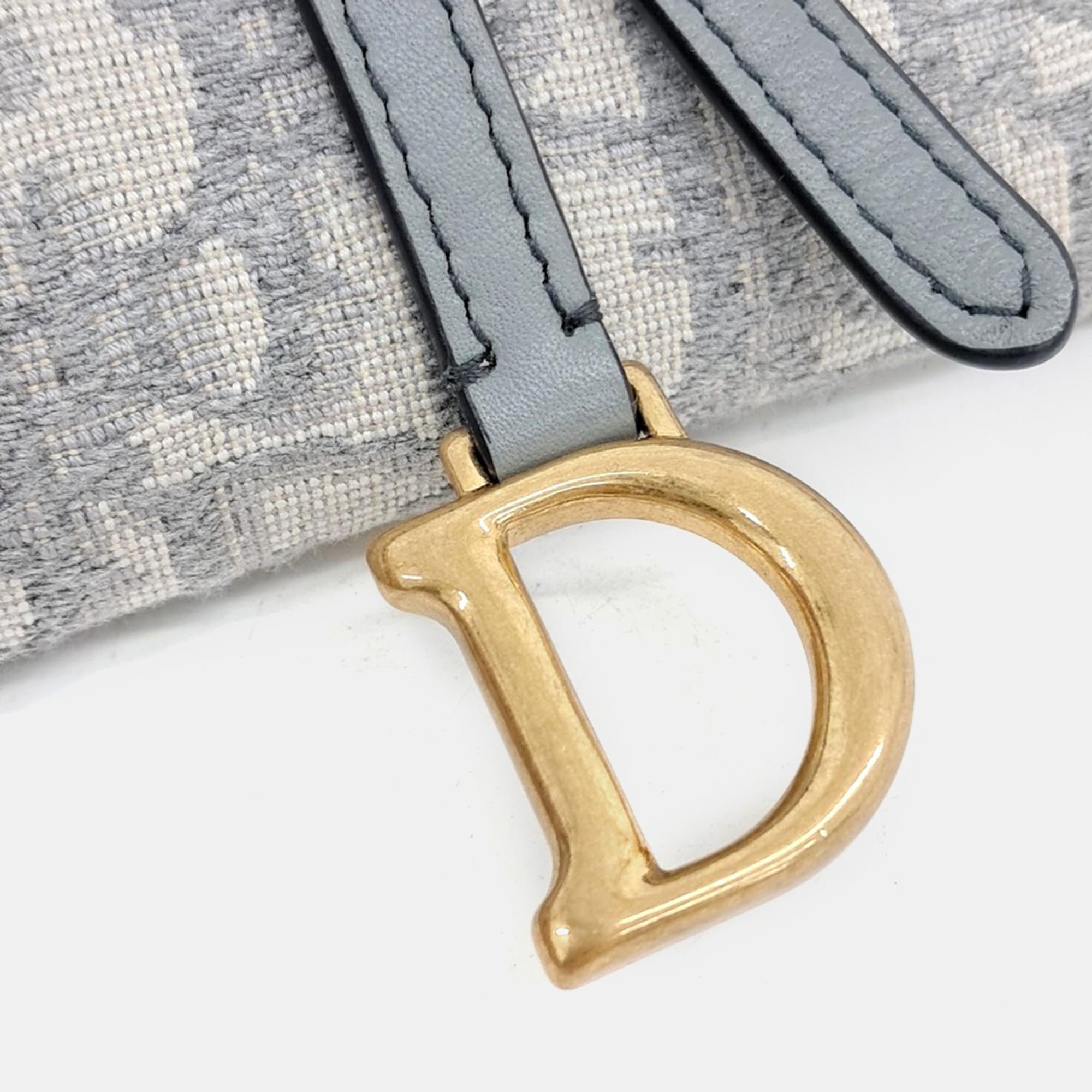 Christian Dior Oblique Saddle Chain CrossBody Bag