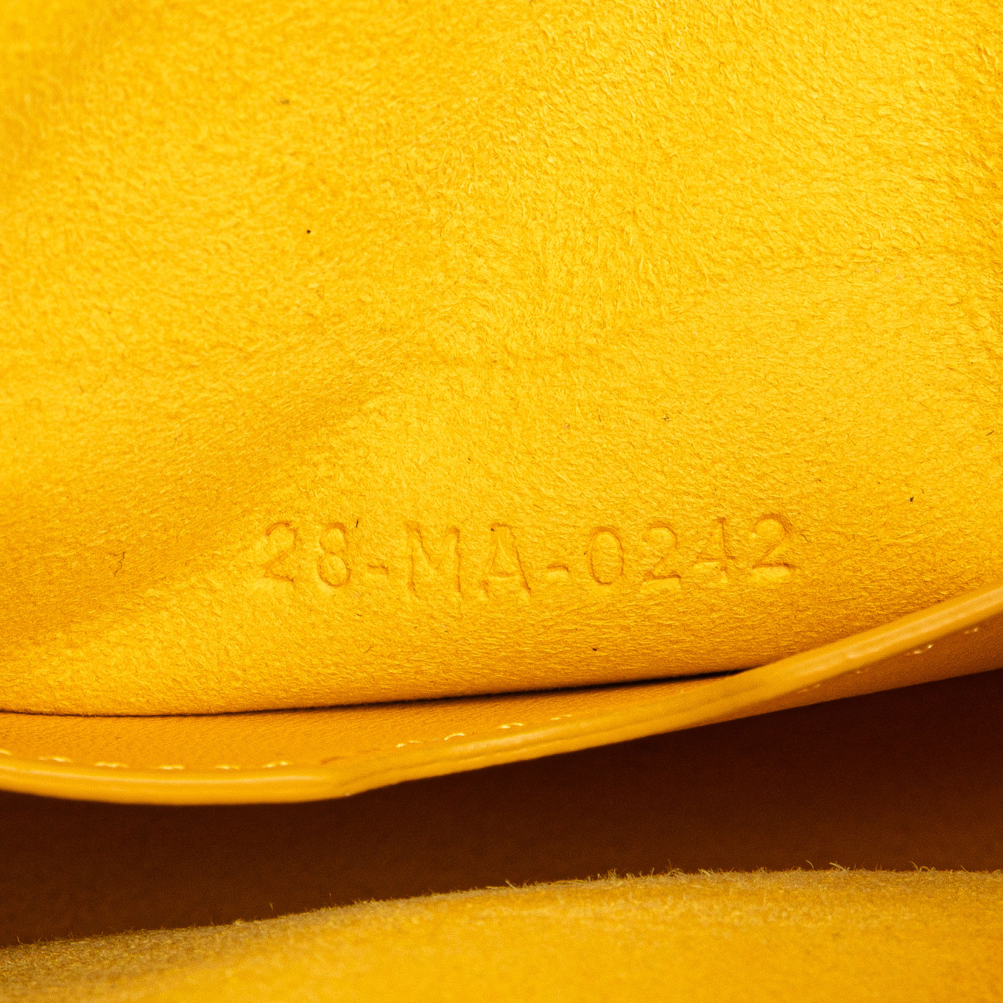 Dior Yellow Lambskin Cannage Dior Vibe Small Hobo