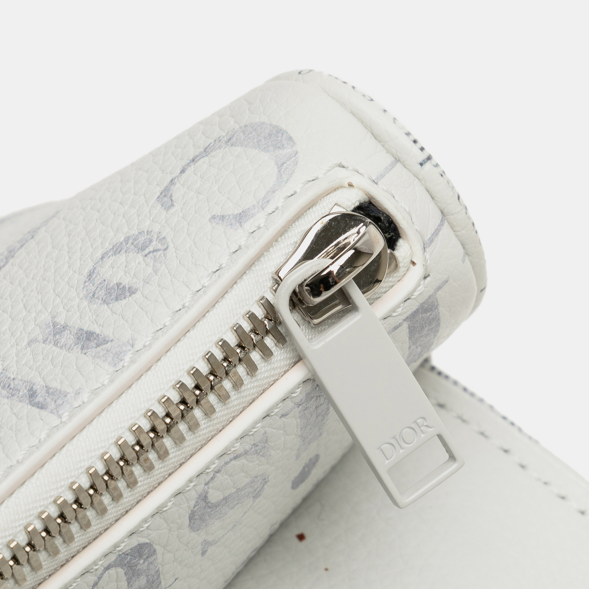 Dior Daniel Arsham Newspaper Print Saddle Bag