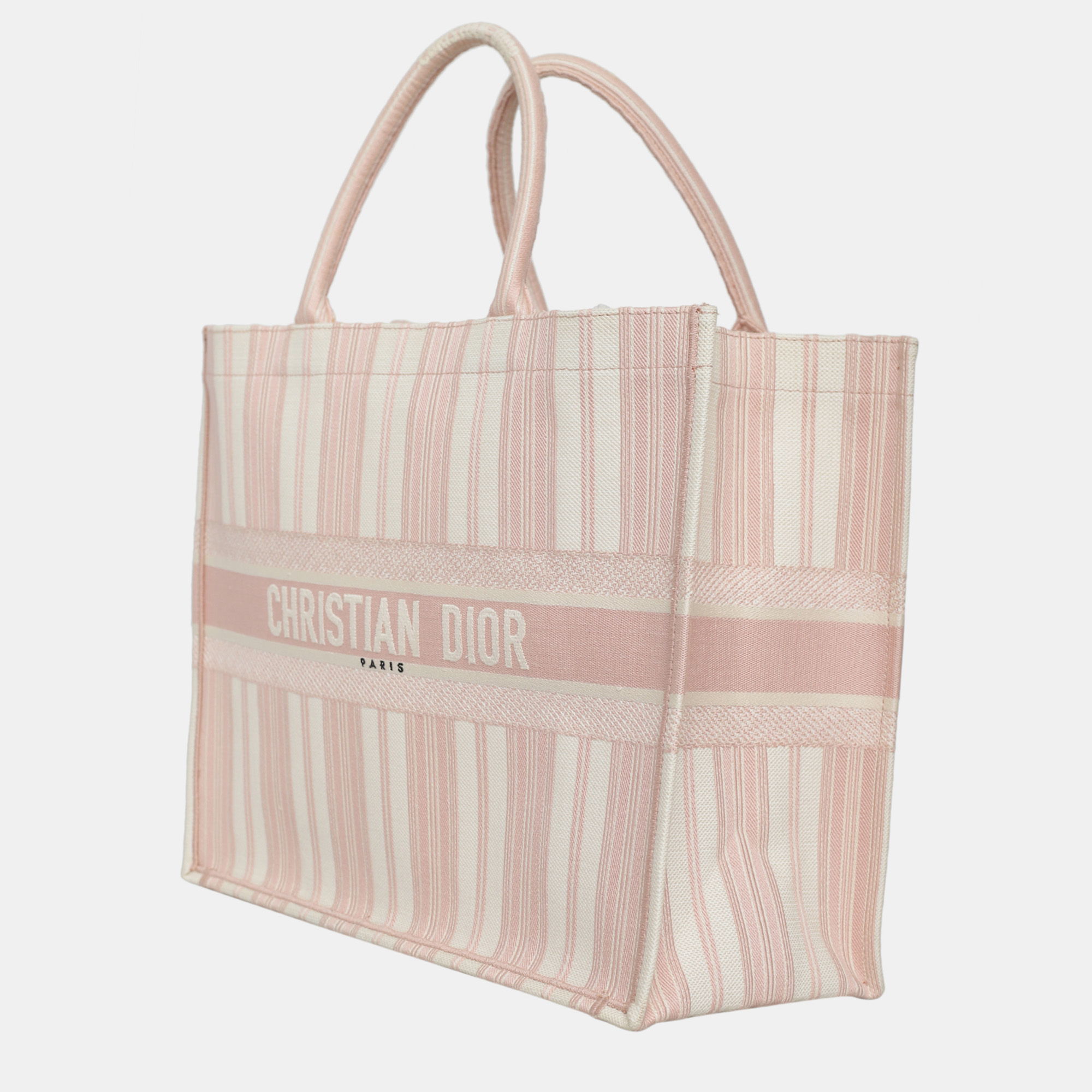 Christian Dior Light Pink Large Book Tote Bag