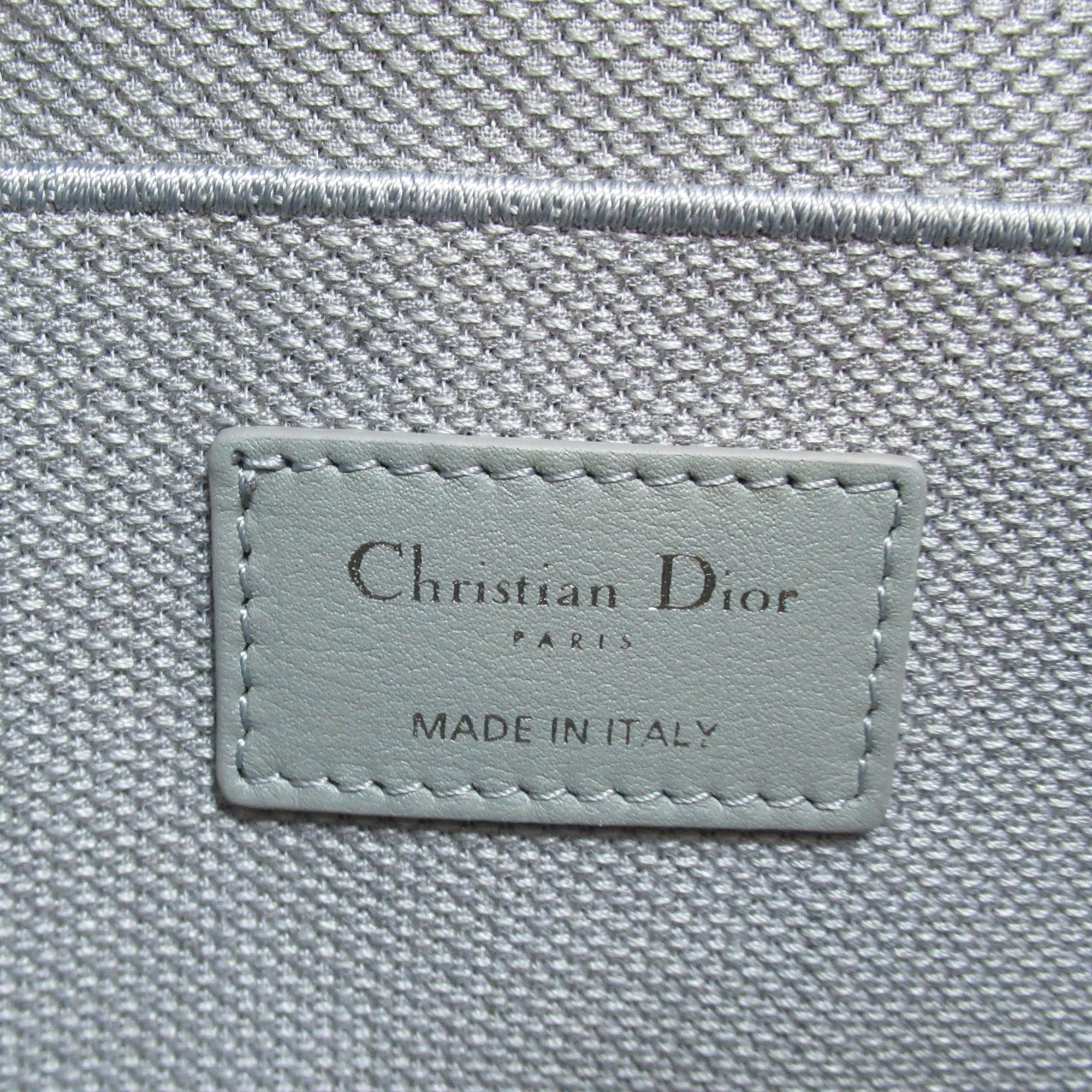 Dior Grey Cannage Embroidery Canvas Dior Travel Vanity Case Bag