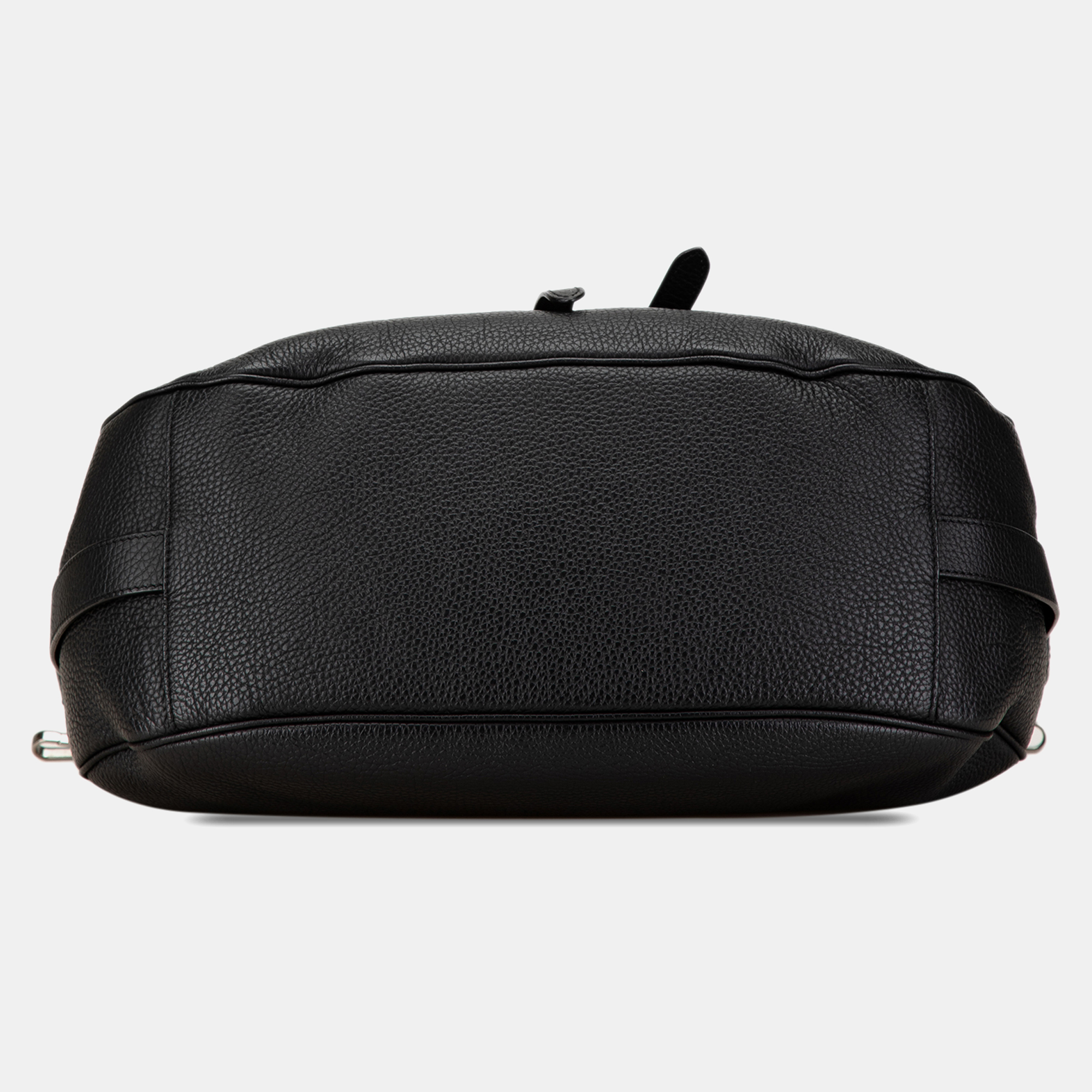 Dior Black Leather Grained Calfskin Saddle Soft Bag