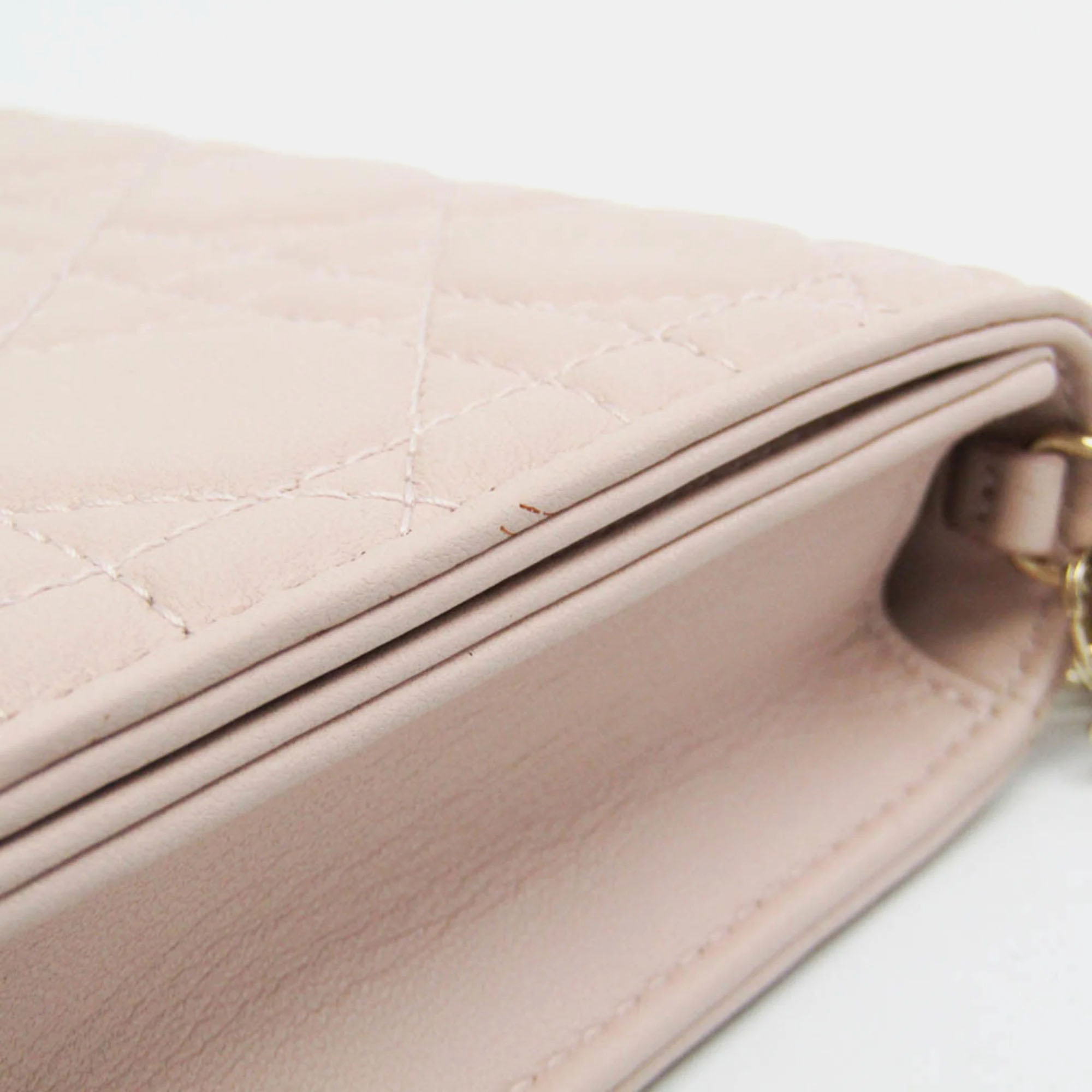 Dior Baby Pink Leather Cannage/Lady Dior Shoulder Bag