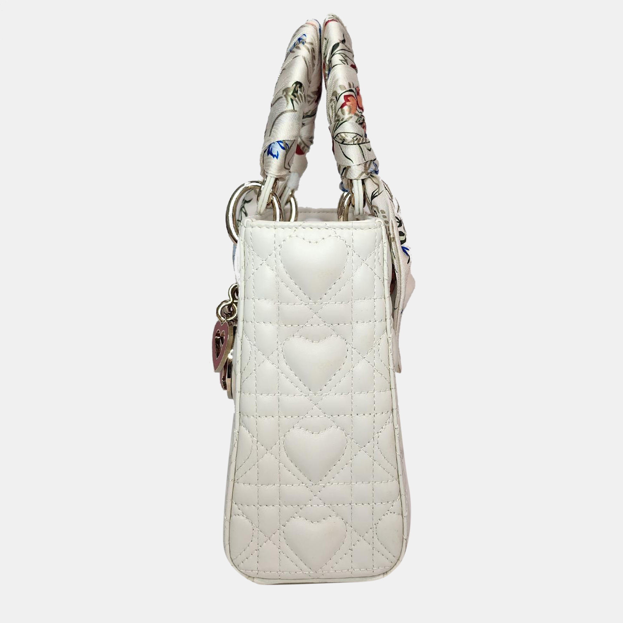 Christian Dior White Dioramour My ABCDior Lady Dior Bag