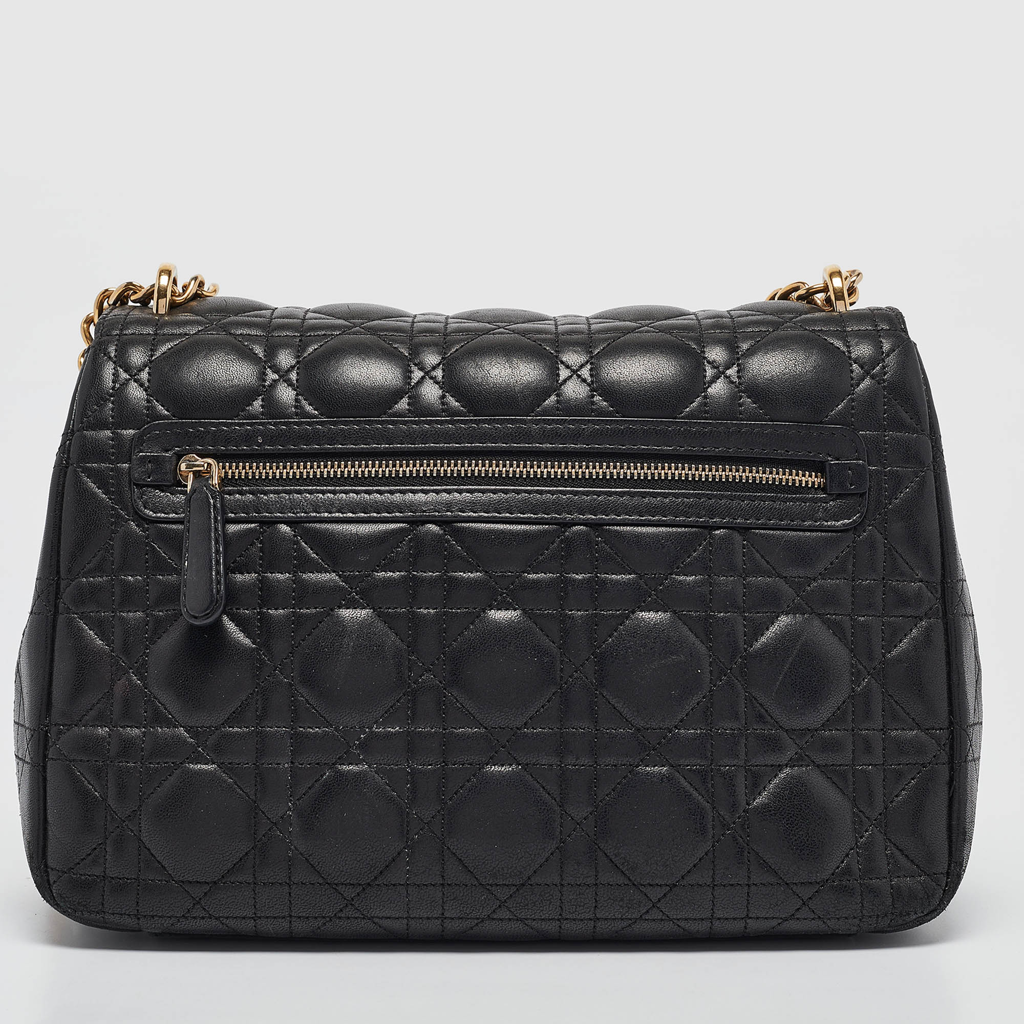 Dior Black Cannage Leather Miss Dior Shoulder Bag