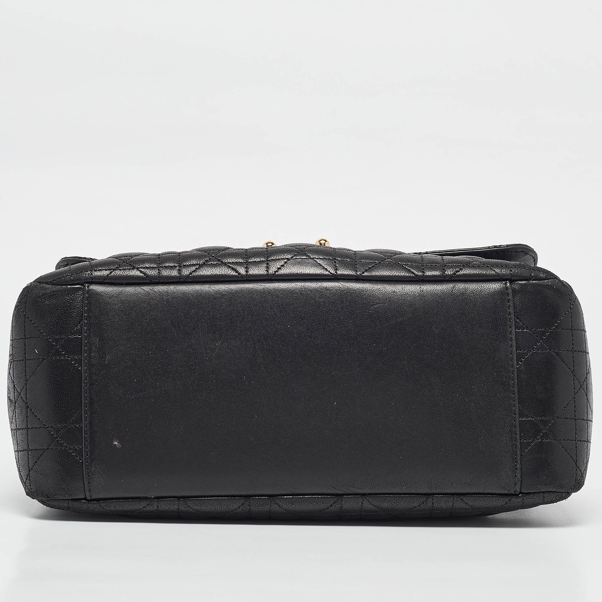 Dior Black Cannage Leather Miss Dior Shoulder Bag