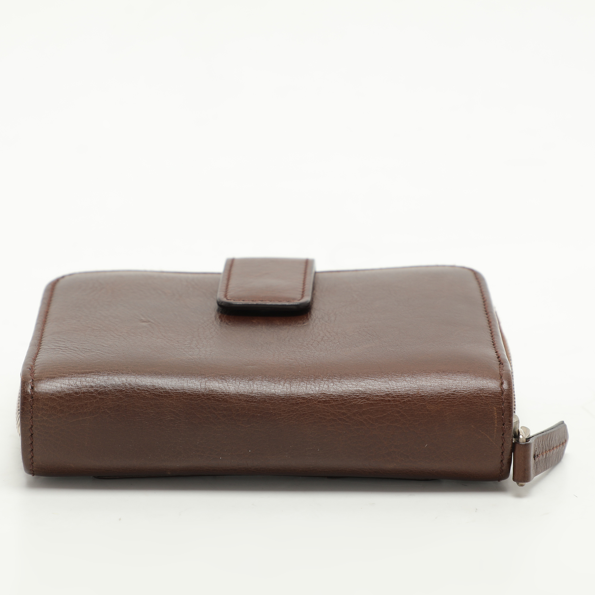 Dior Brown Leather Flight Bifold Wallet