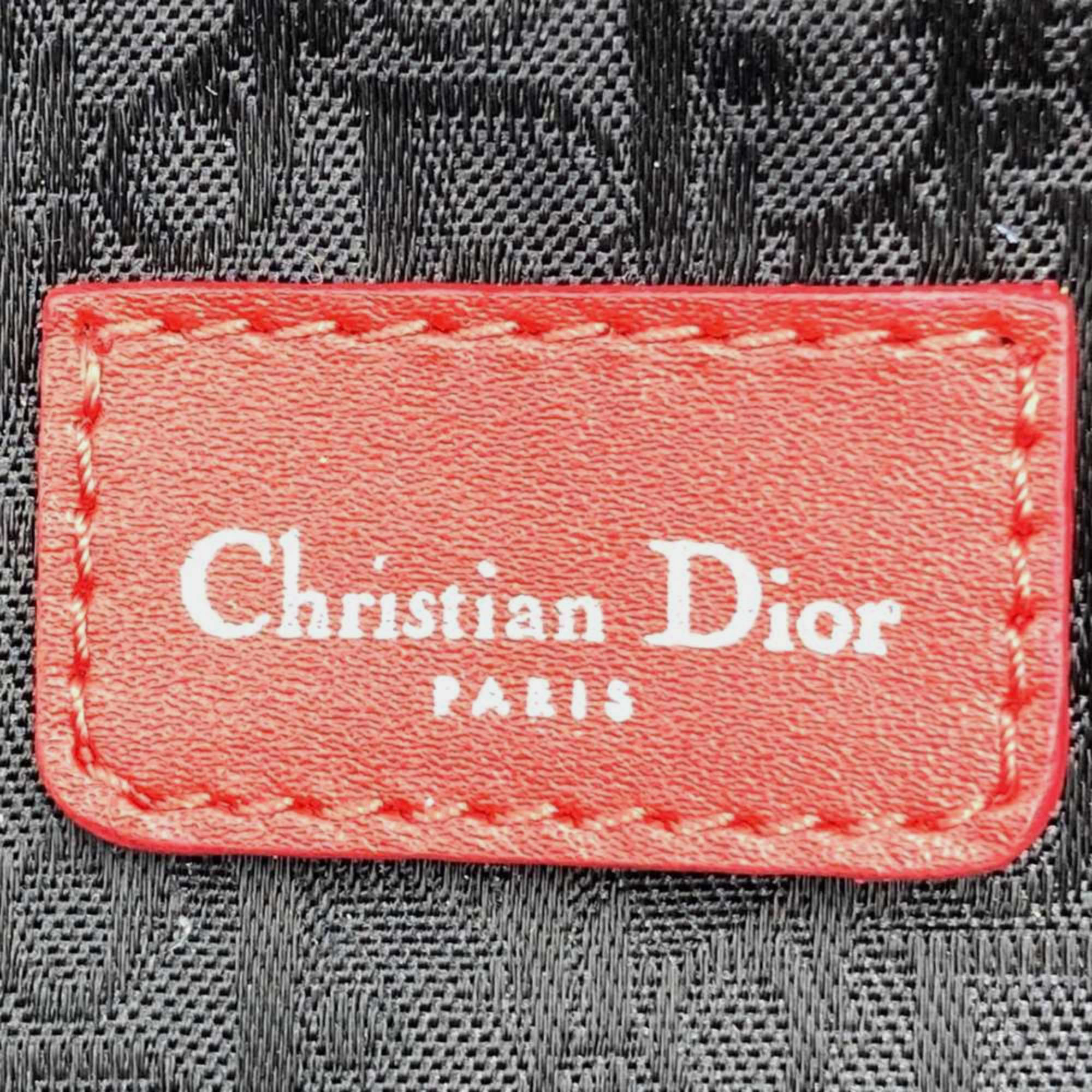 Christian Dior Multicolor Canvas Leather Saddle Bag