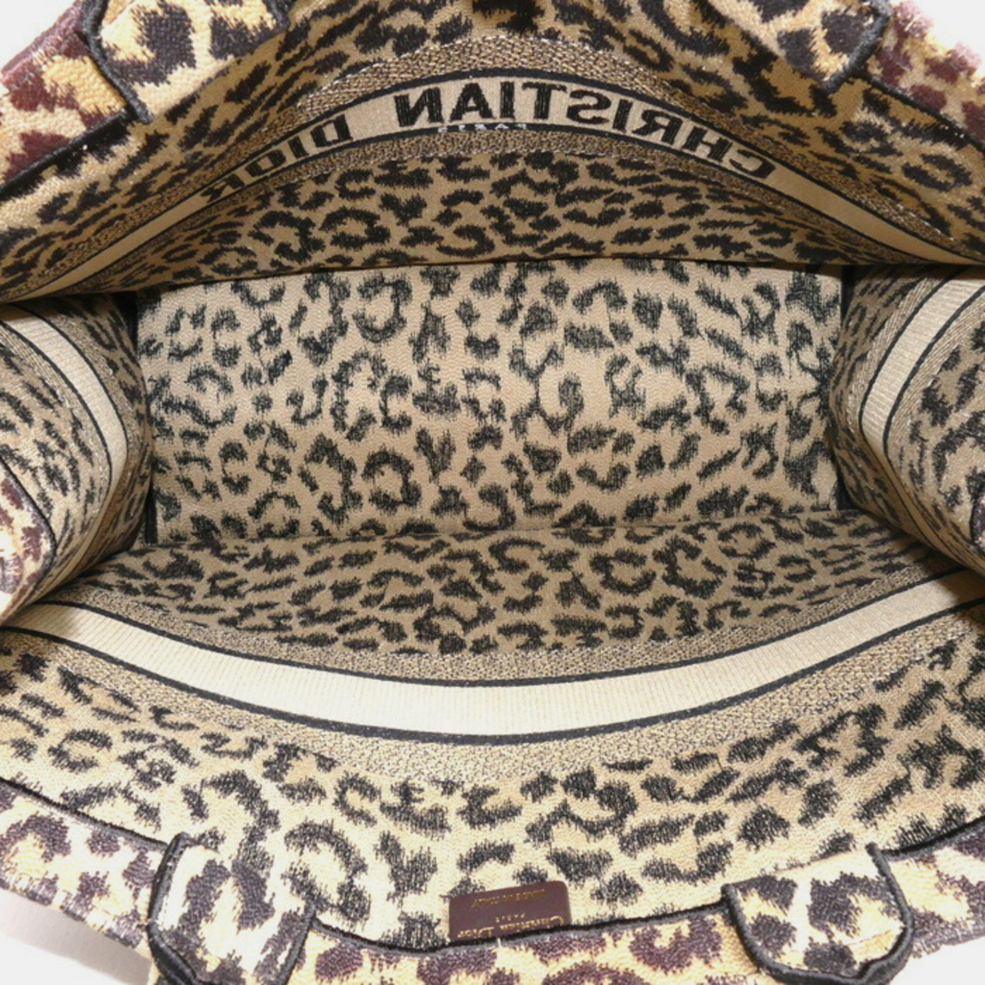 Dior Book Tote Large Leopard Bag