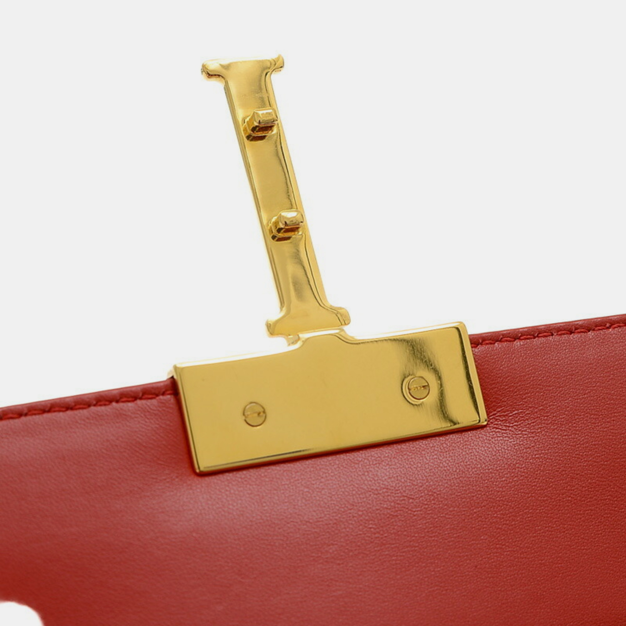 Christian Dior Calf Red Dior 30 Montaigne Box Shoulder Bag