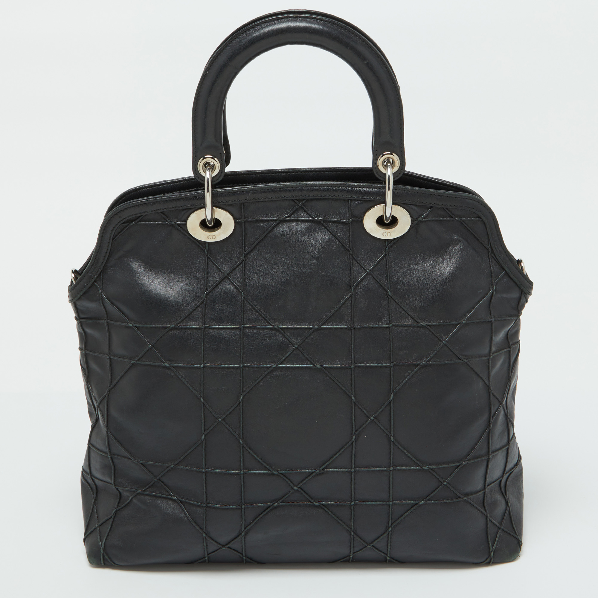 Dior Black Cannage Leather Granville Tote