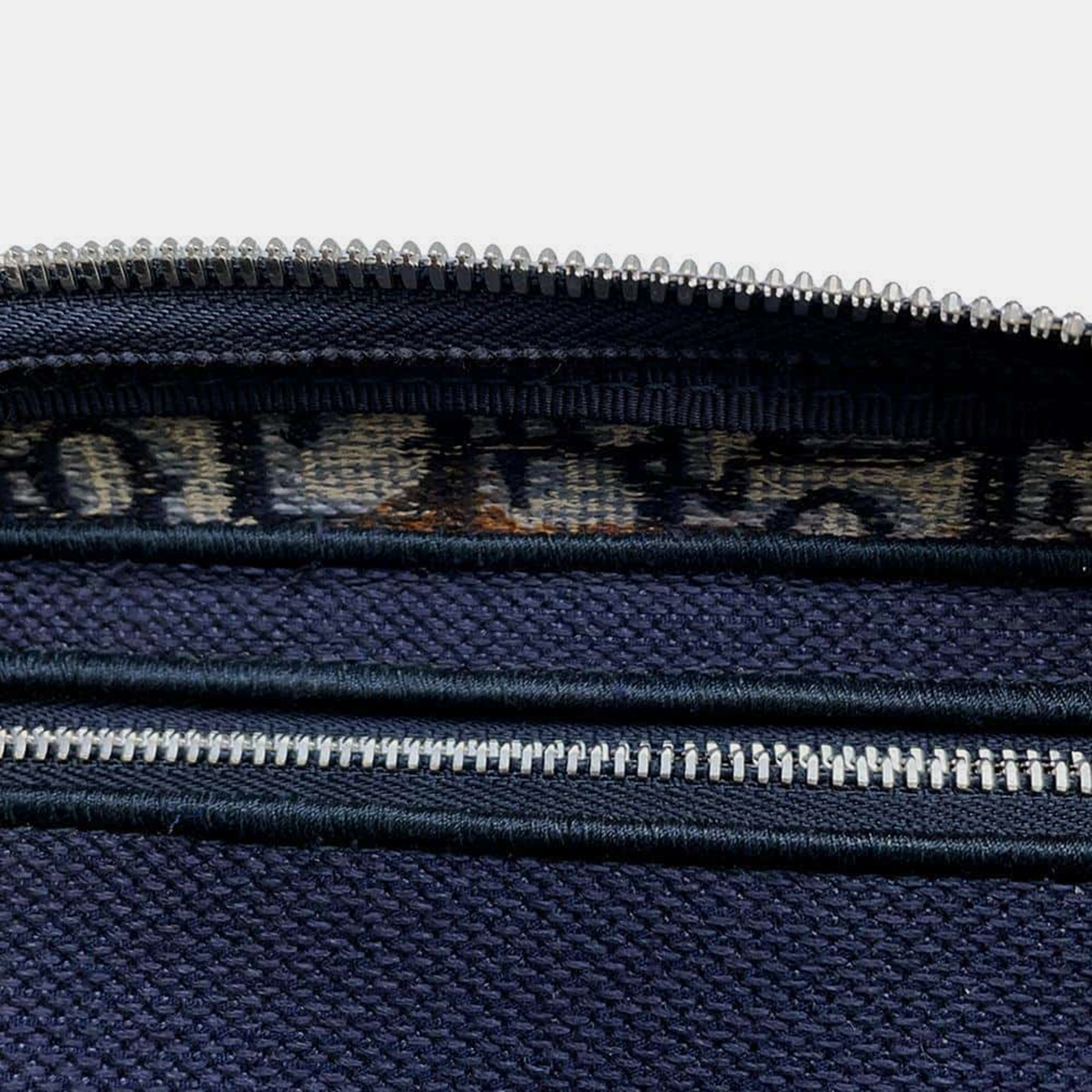 Dior Navy Canvas Travel Oblique Vanity Bag