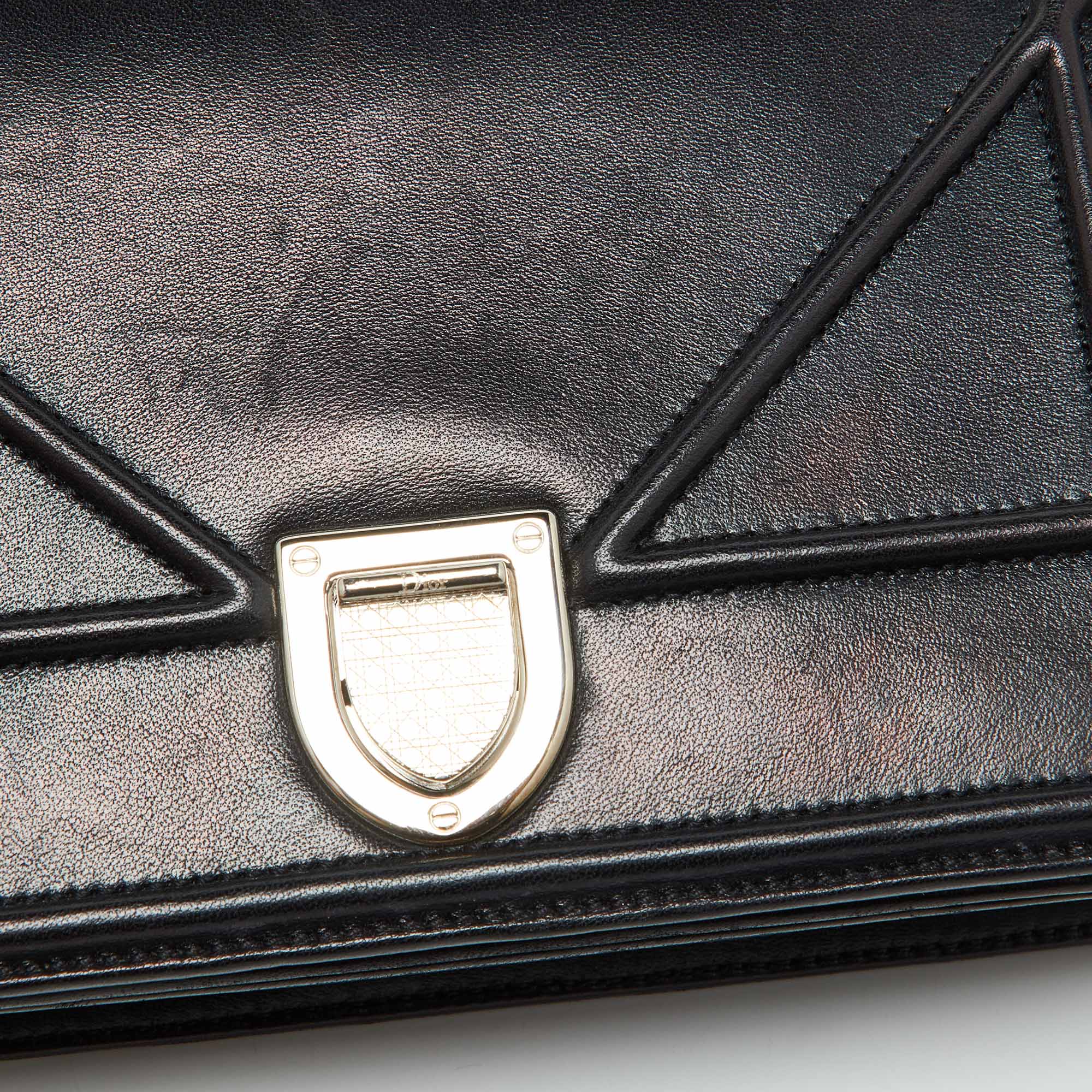 Dior Black Leather Small Diorama Flap Shoulder Bag