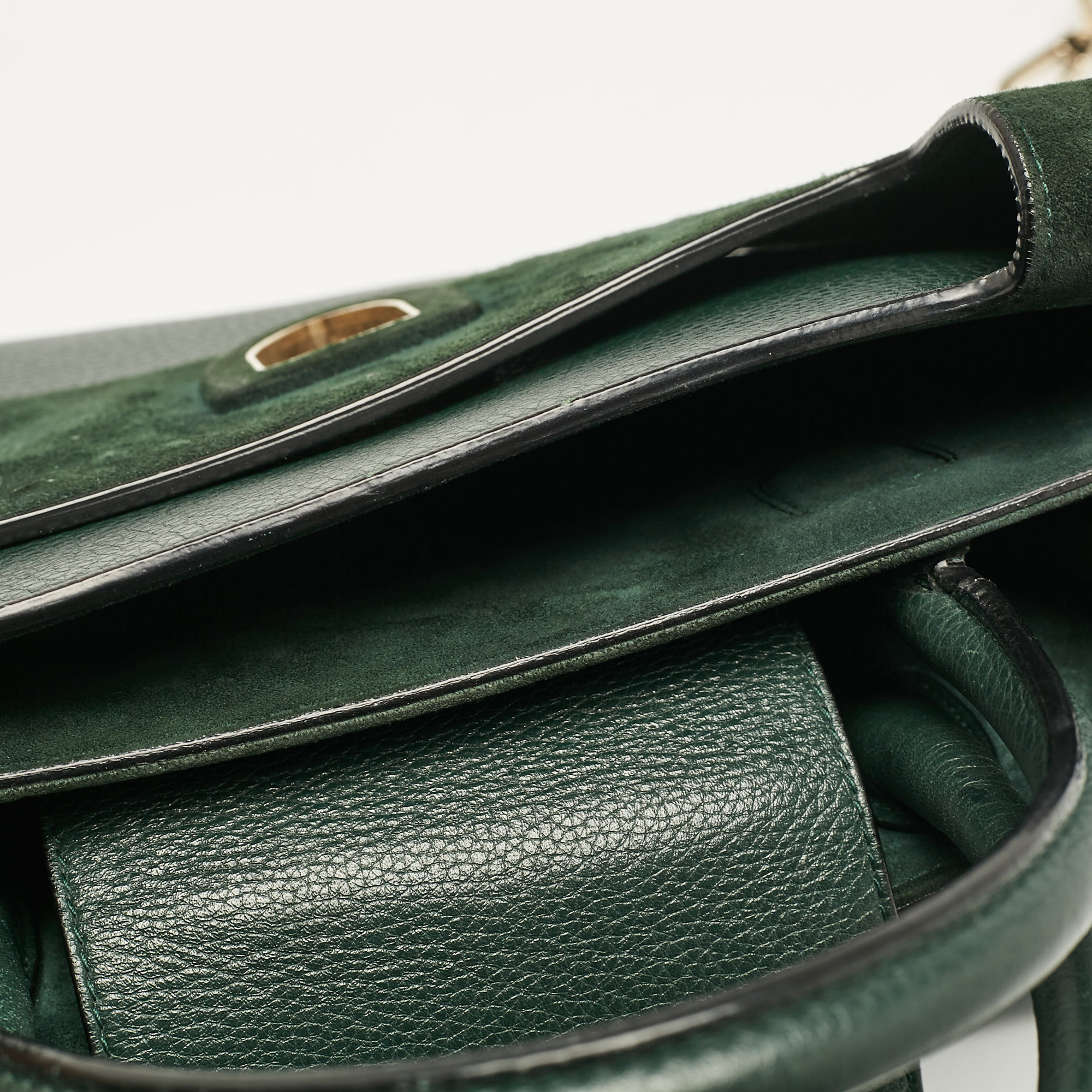 Dior Green Leather Medium Diorever Tote