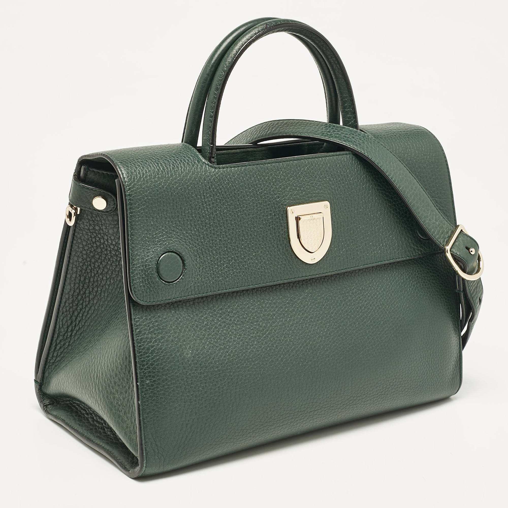 Dior Green Leather Medium Diorever Tote