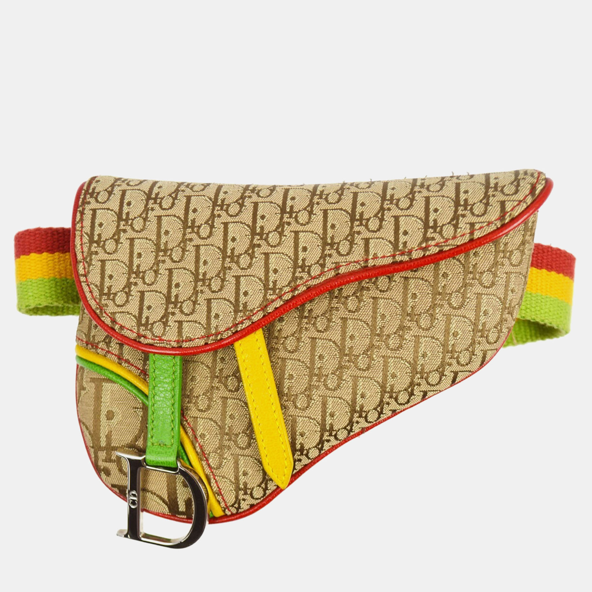 Christian Dior Trotter Saddle Belt Bum Bag Rasta-Color Canvas, Multicolor
Christian Dior Trotter Saddle Belt Bum Bag Rasta-Color Canvas, Multicolor