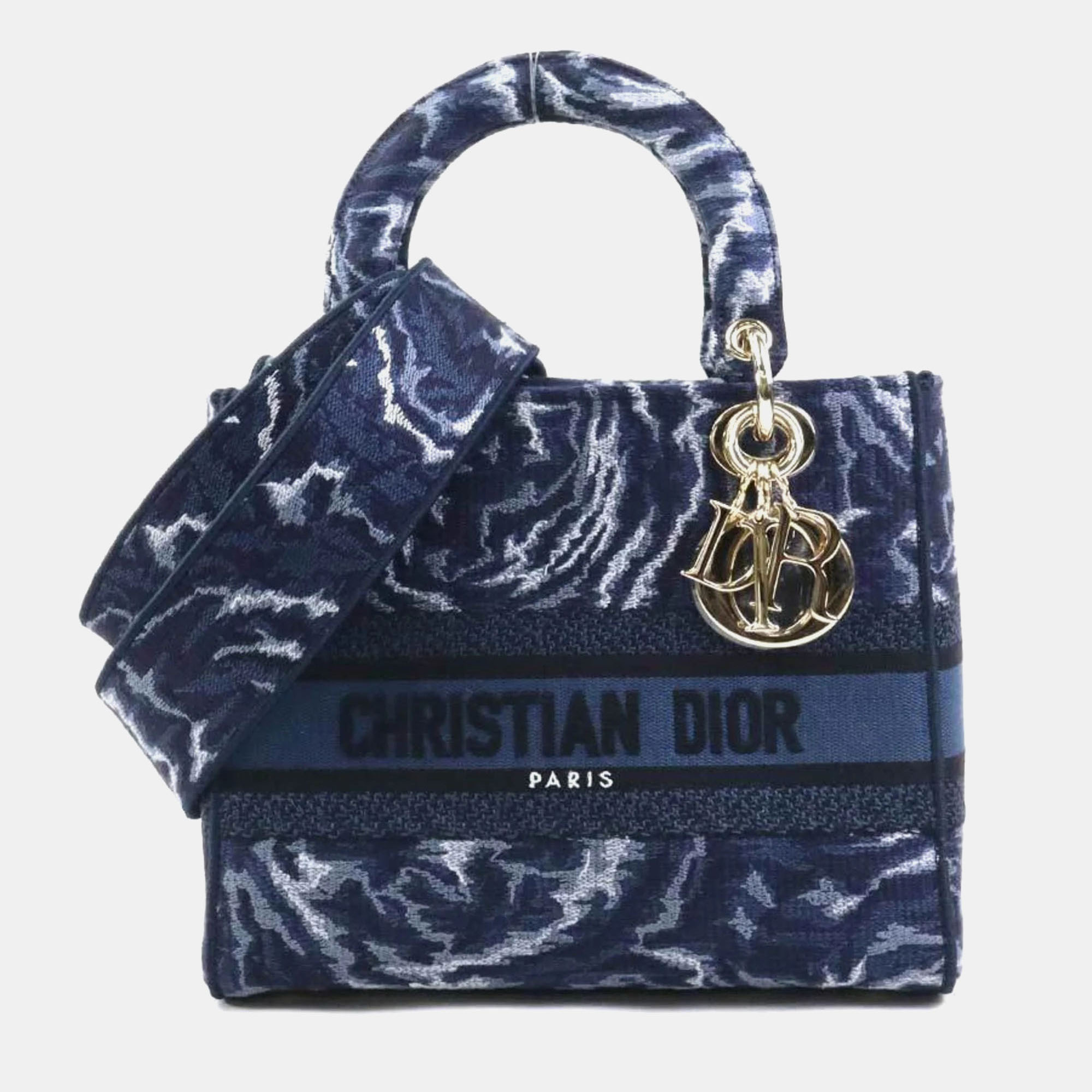 Christian Dior Handbag Shoulder Bag Lady Delight Canvas Navy Gold, Navy blue
Christian Dior Handbag Shoulder Bag Lady Delight Canvas Navy Gold, Navy blue