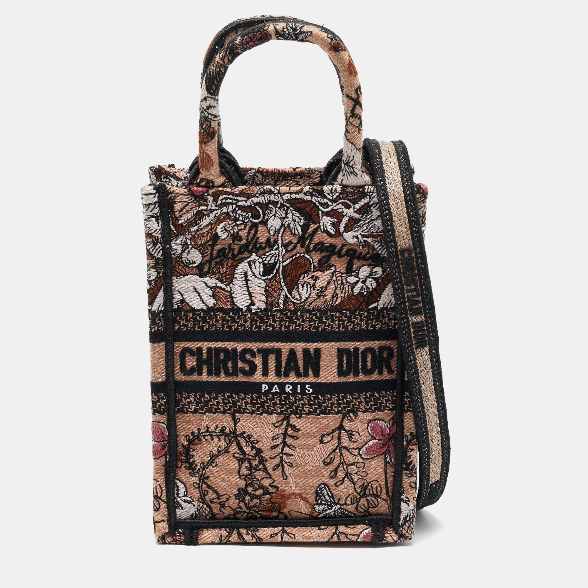 Dior Multicolor Embroidery Canvas Mini Toile De Jouy Book Tote Phone Bag
Dior Multicolor Embroidery Canvas Mini Toile De Jouy Book Tote Phone Bag